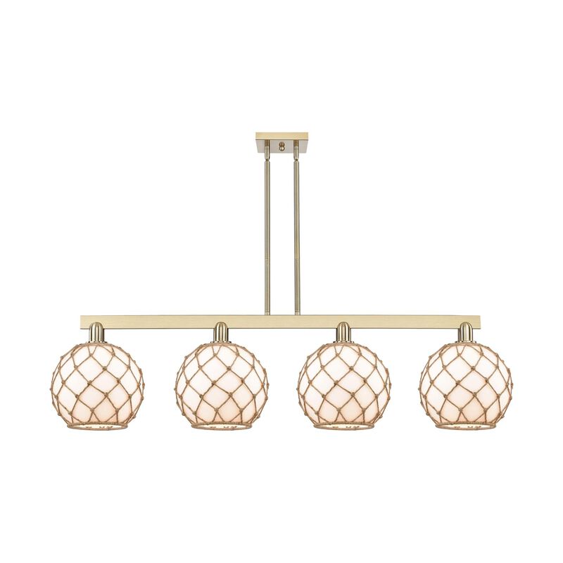 Bruno Marashlian Farmhouse Rope 53 Inch Linear Suspension Light by Innovations Lighting