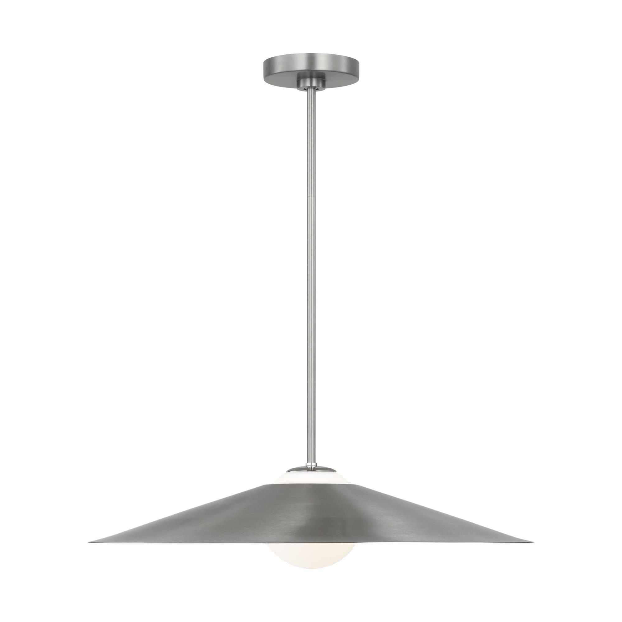 Shown in Brushed Nickel finish and Brushed Nickel glass