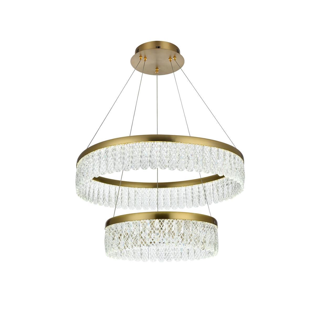 Rune 24 Inch Chandelier by Elegant Lighting
