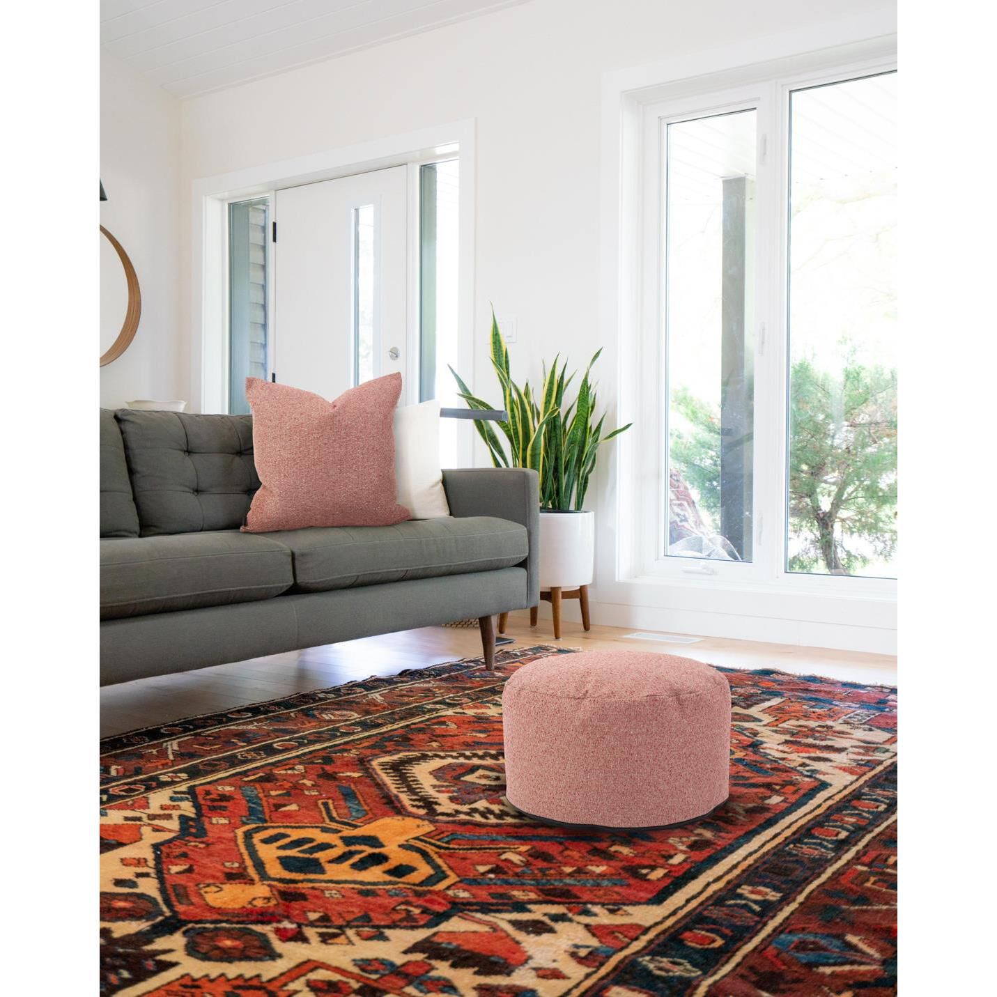 The Panama Pouf  Ottoman by Howard Elliott Collection