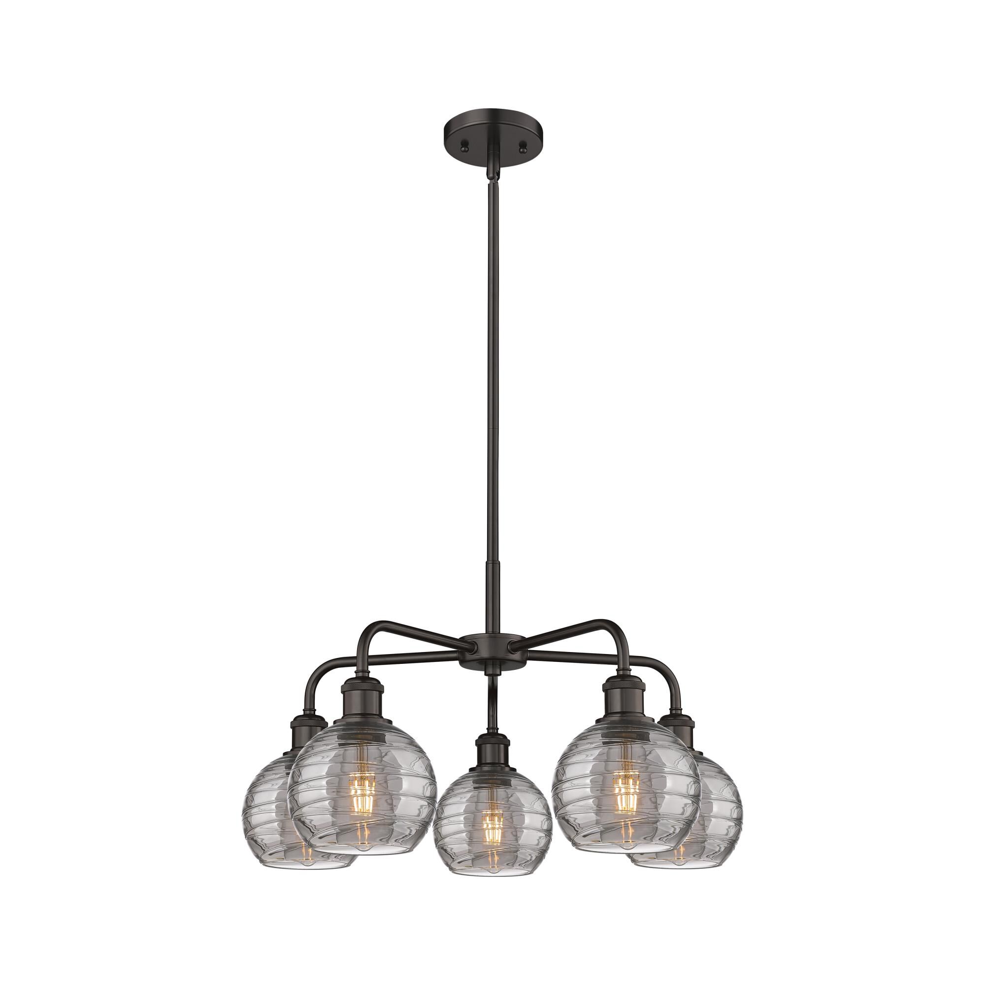 Bruno Marashlian Athens Deco Swirl 24 Inch Chandelier by Innovations Lighting