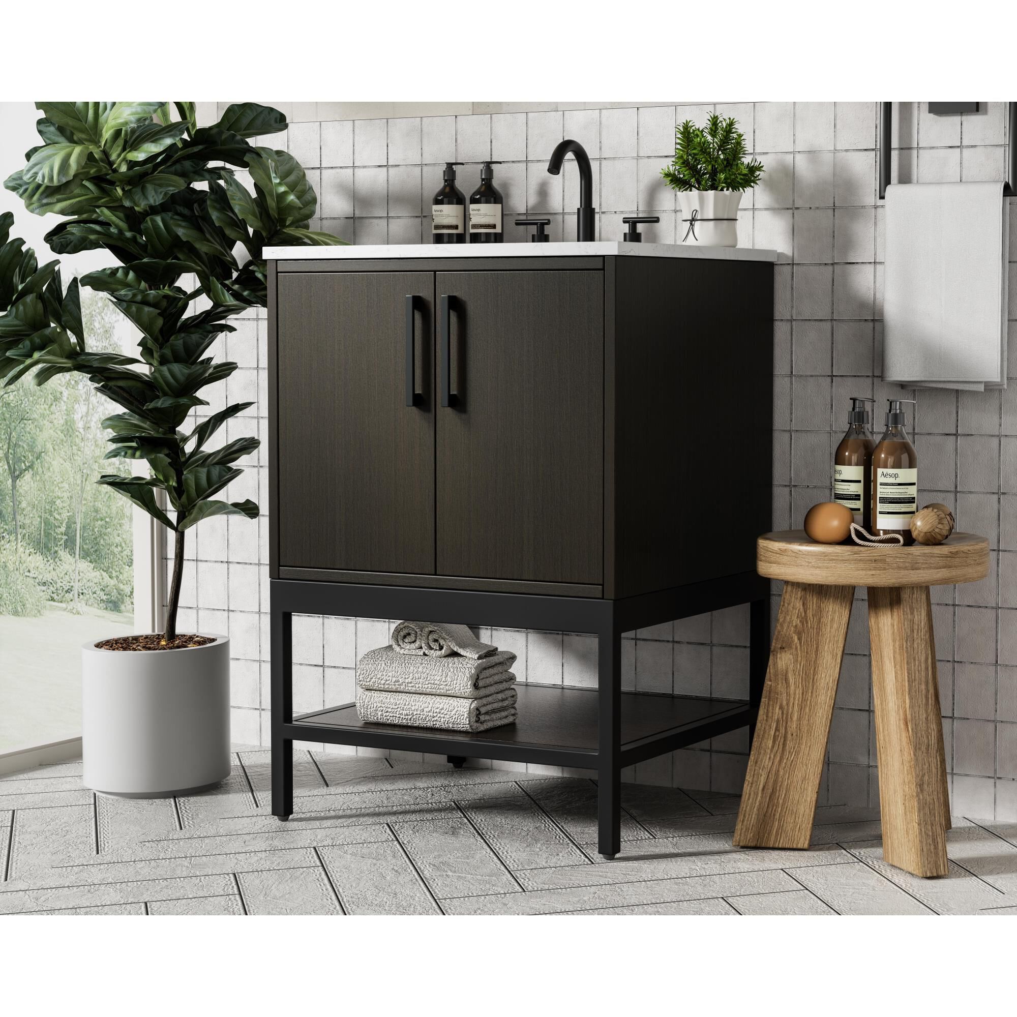 Lennox 24 Inch Bath Vanity by Elegant Dcor