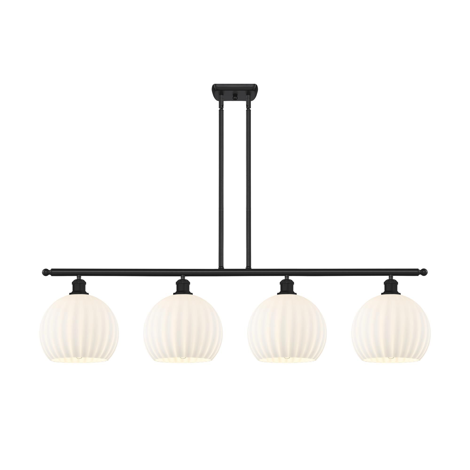 Bruno Marashlian White Venetian 48 Inch Linear Suspension Light by Innovations Lighting