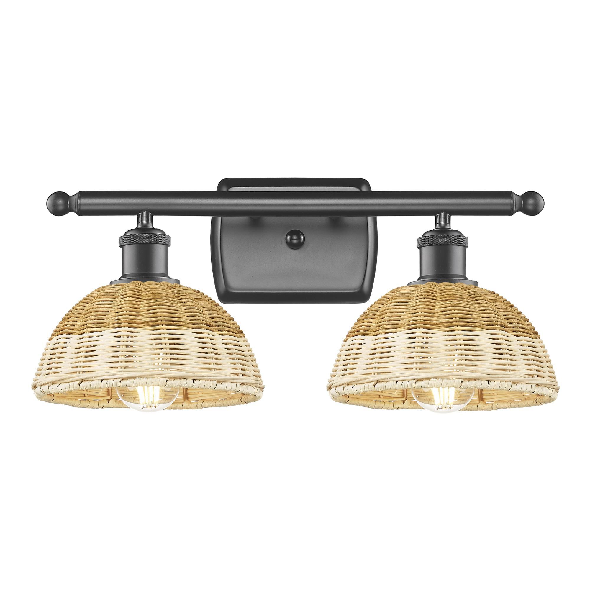 Shown in Oil Rubbed Bronze finish and Natural shade