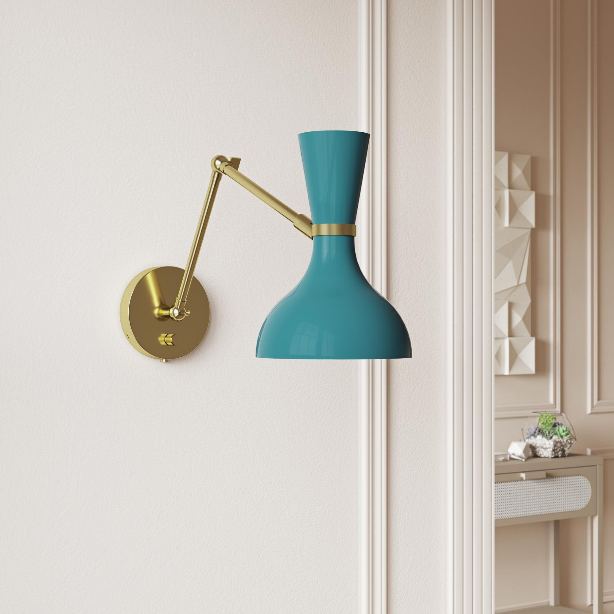 Clare 10 Inch Wall Swing Lamp by Robert Abbey