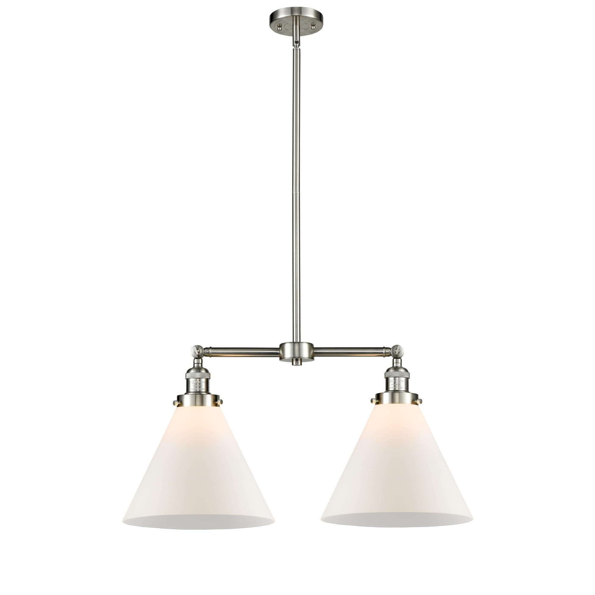 Bruno Marashlian X-Large Cone 21 Inch 2 Light Mini Chandelier by Innovations Lighting