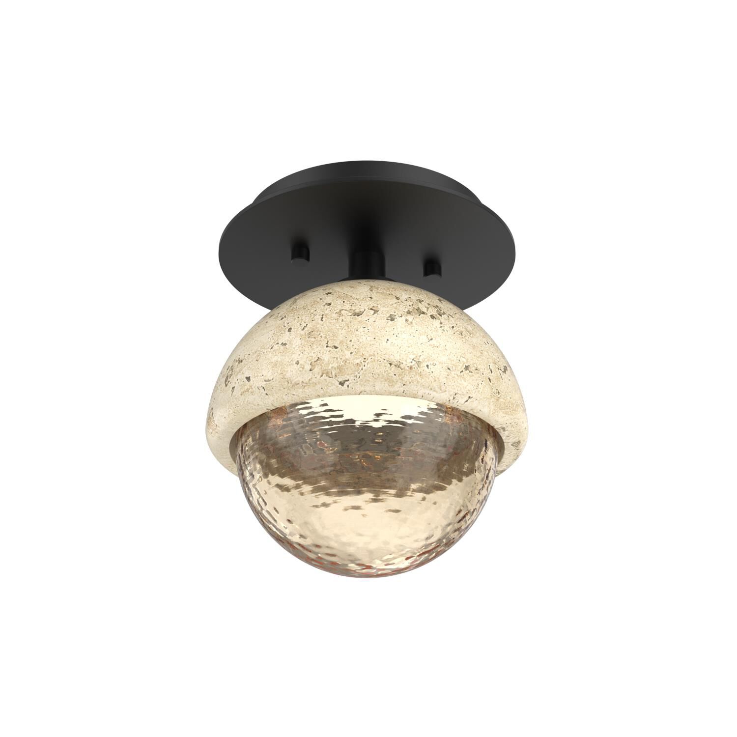 Levi Wilson Cabochon 6 Inch Flush Mount by Hammerton Studio