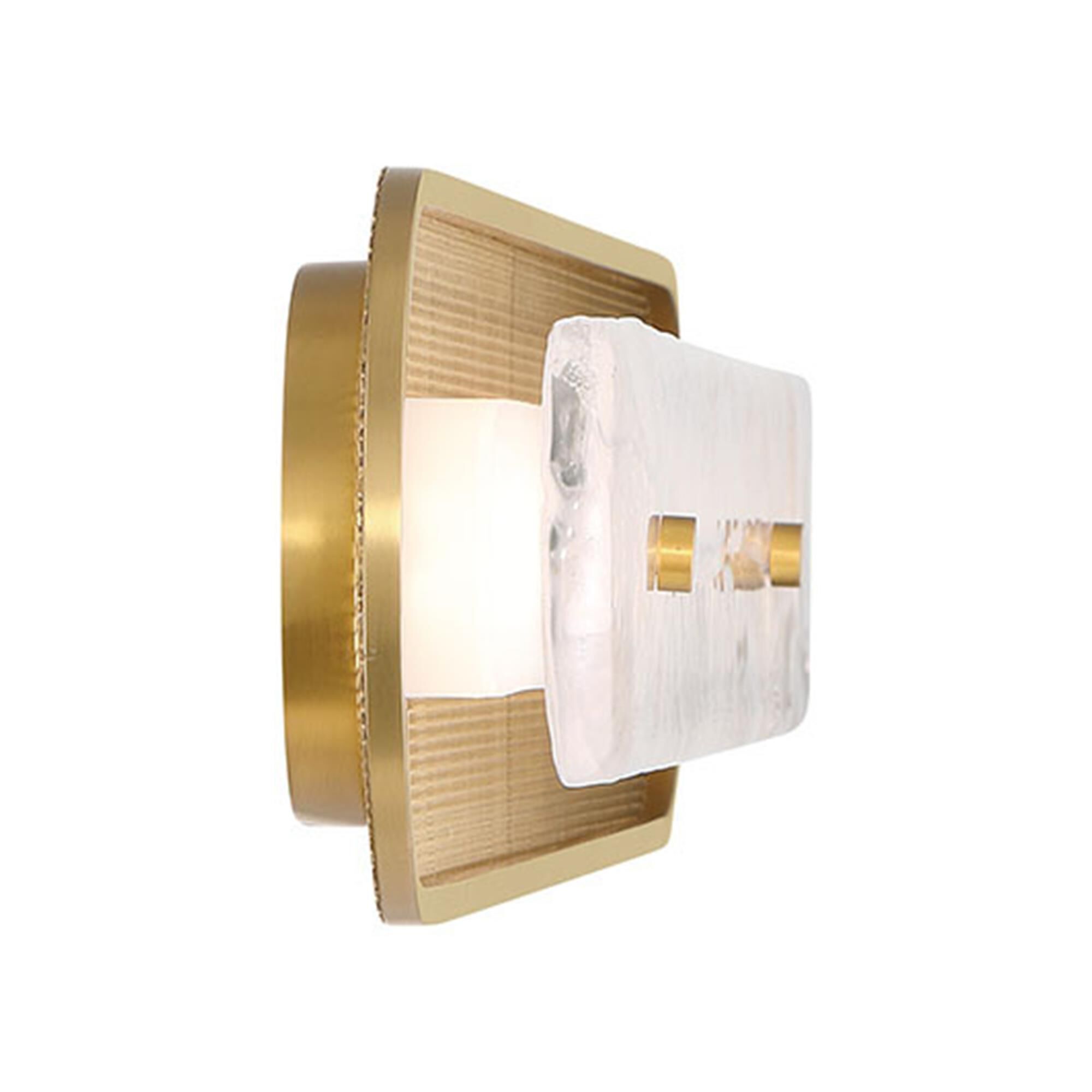 Shown in Gold finish and Silver glass