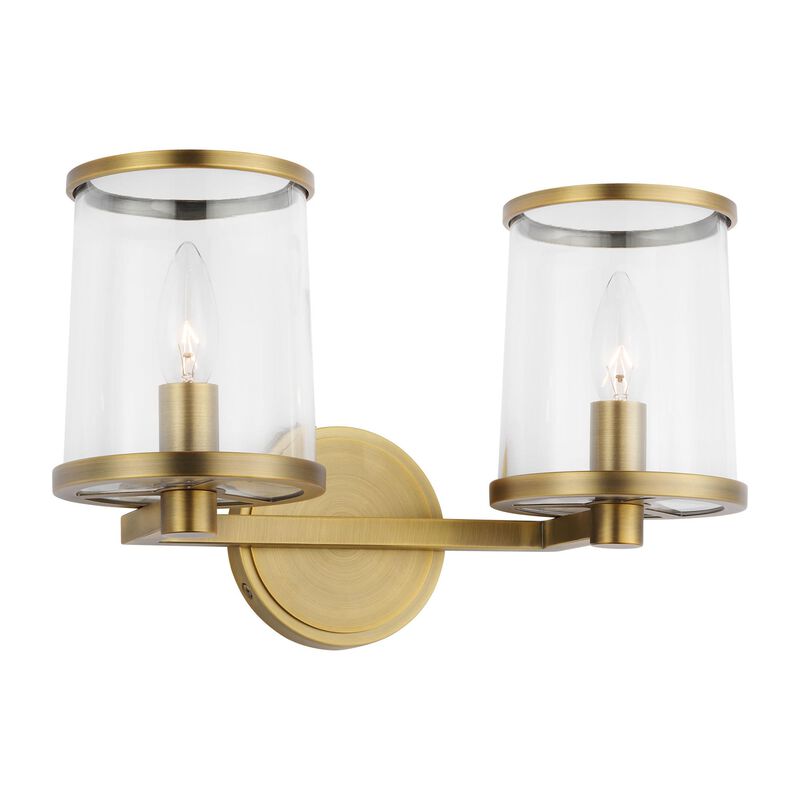 Lauren Ralph Lauren Reynolds 15 Inch 2 Light Bath Vanity Light by Visual Comfort Studio