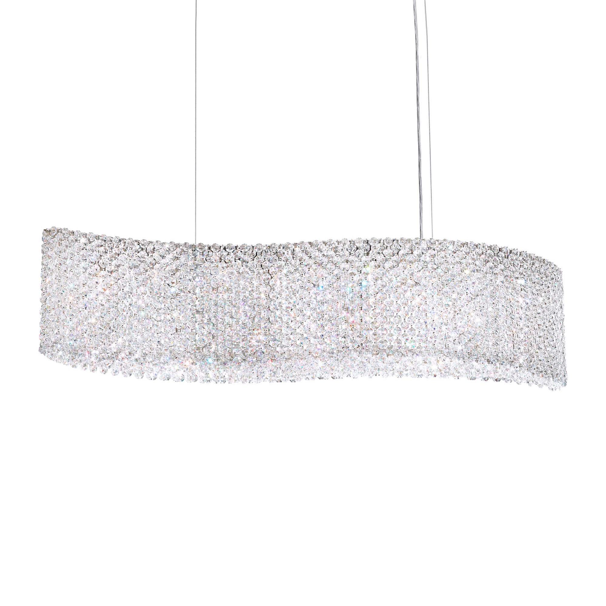 Shown in Polished Stainless Steel finish and Clear Optic crystal
