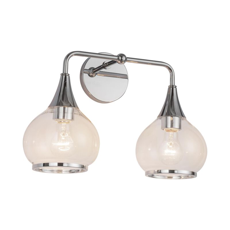 Hazel 17 Inch 2 Light Bath Vanity Light by Alora Mood