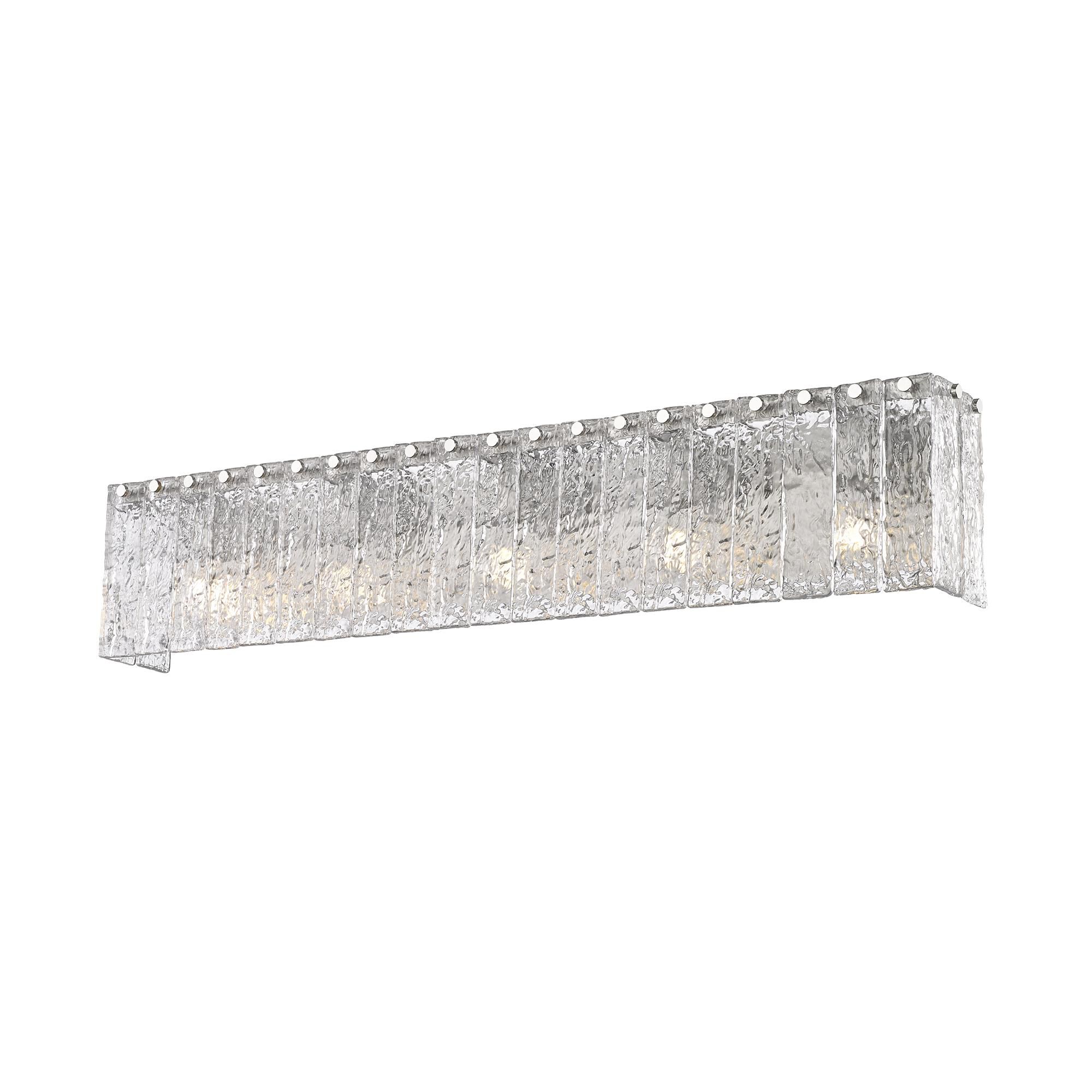 Shown in Brushed Nickel finish and Clear glass and Clear shade