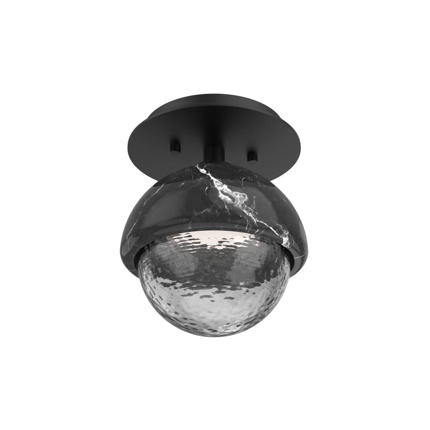 Shown in Matte Black finish and Smoke glass and Black Marble accent