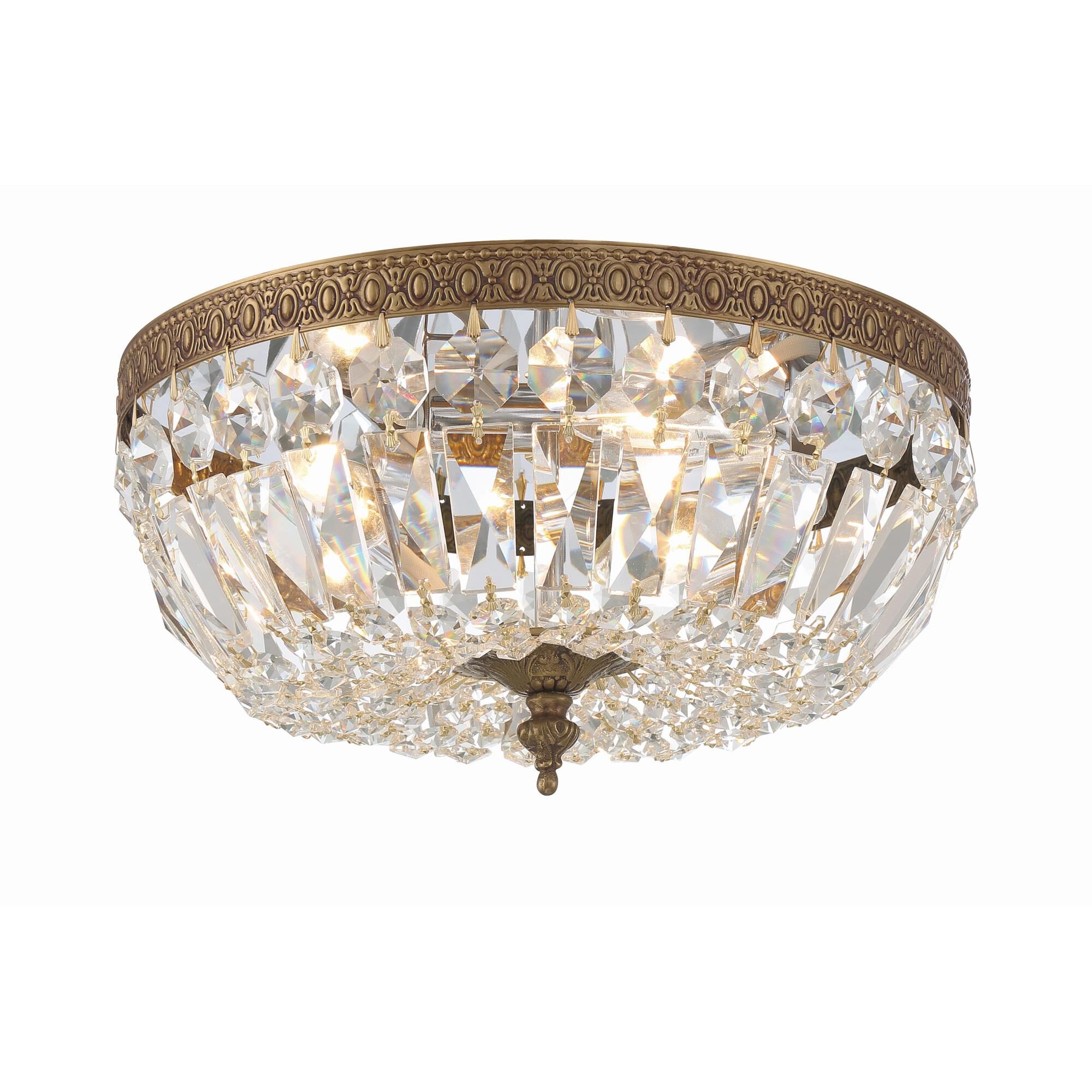 Shown in Olde Brass finish and Clear Swarovski Strass crystal 