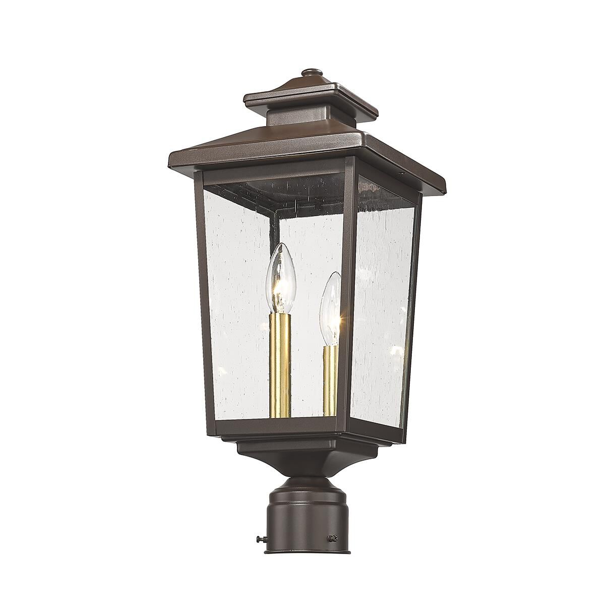 Eldrick 18 Inch Tall 2 Light Outdoor Post Lamp by Millennium Lighting