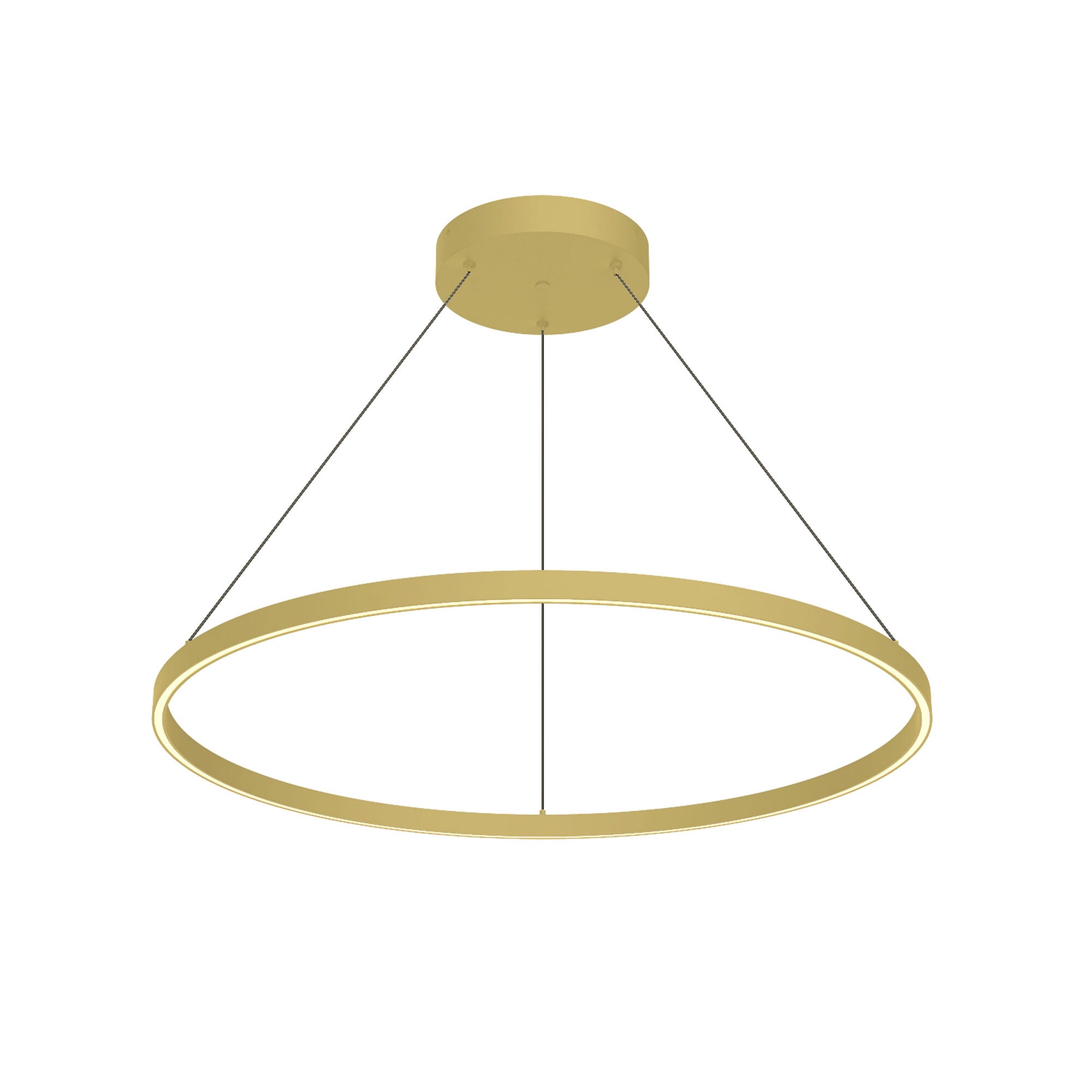 Shown in Brushed Gold finish and Frosted Silicone Diffuser shade