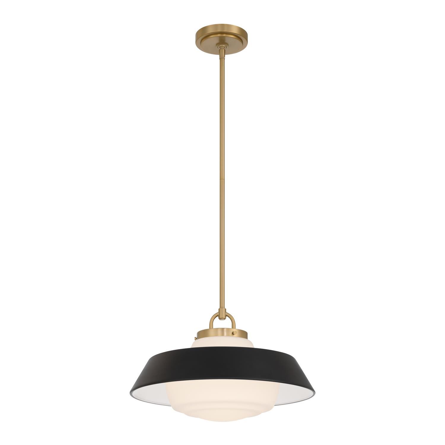 Shown in Vibrant Gold finish and Steel glass and Steel shade