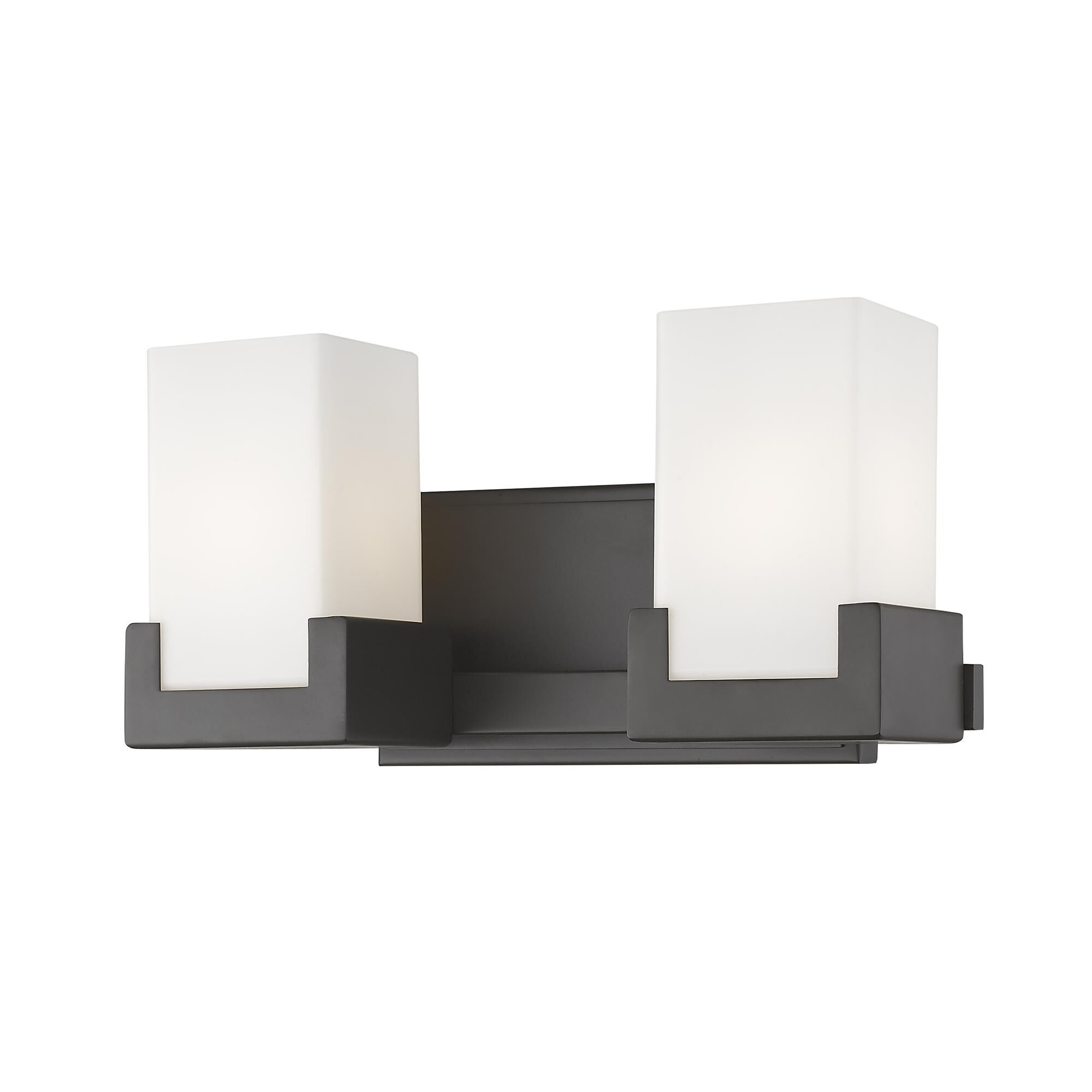 Shown in Bronze finish and Glass shade