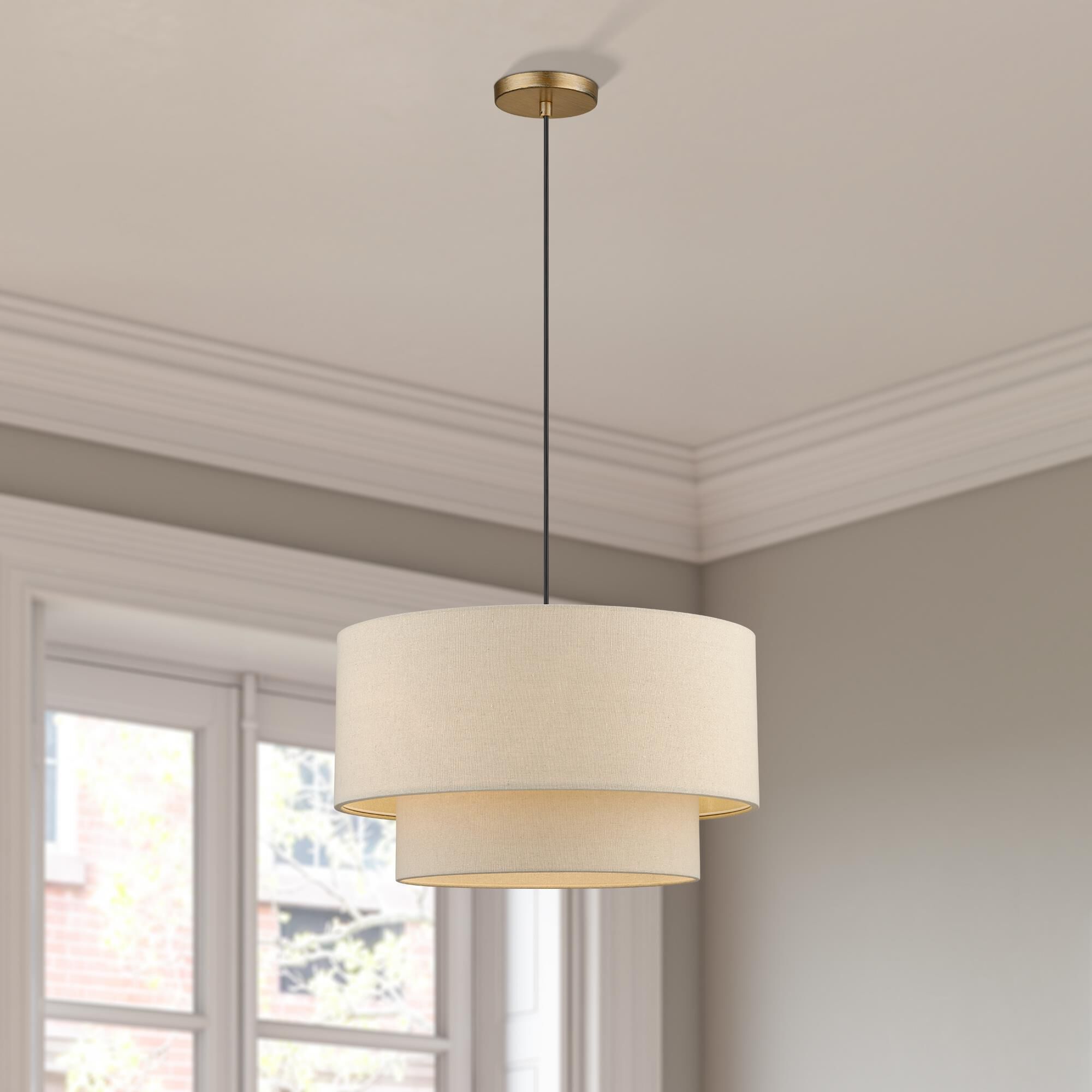 Bellingham 20 Inch Large Pendant by Livex Lighting