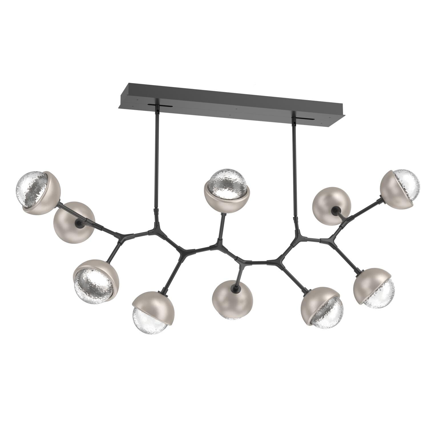 Levi Wilson Cabochon 56 Inch Linear Suspension Light by Hammerton Studio