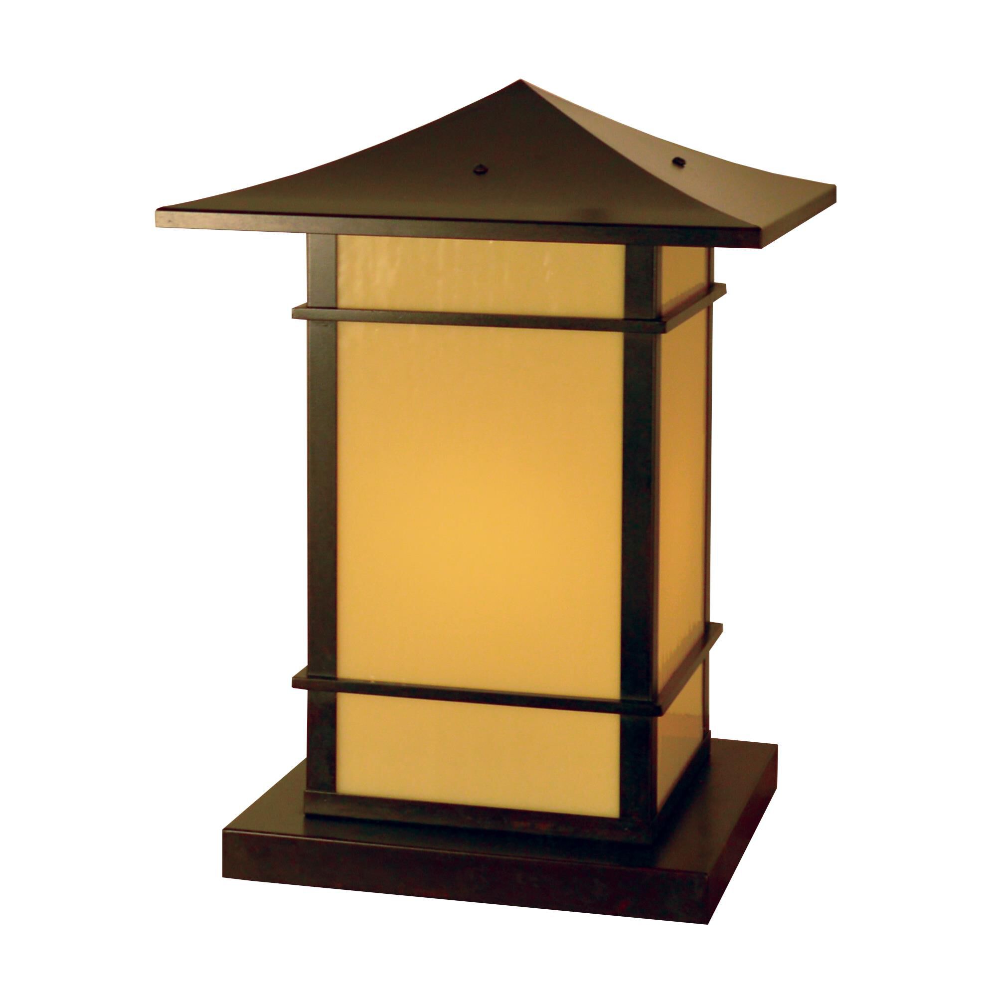 Arroyo Craftsman Katsura 16 Inch Tall Outdoor Pier Lamp