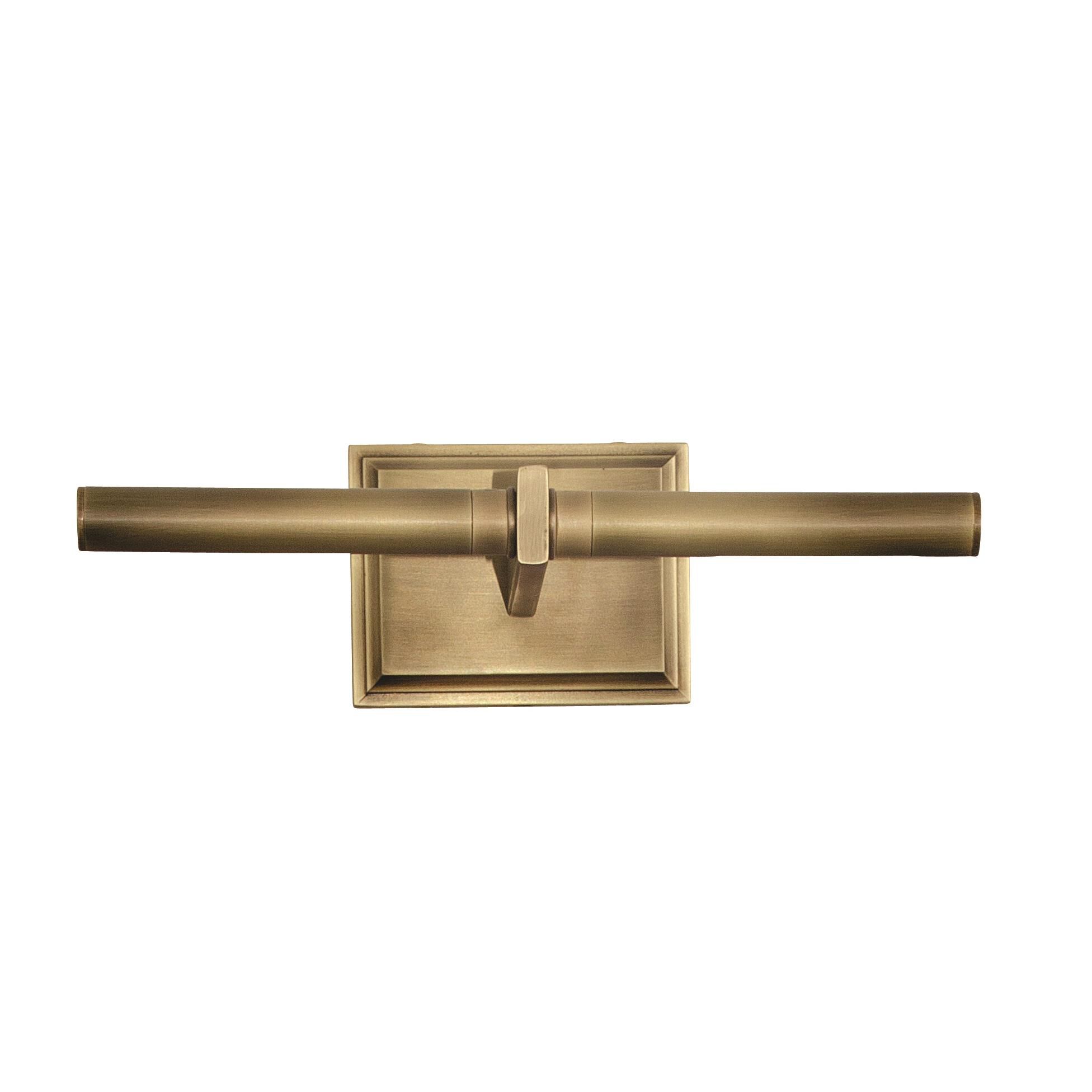 Shown in Antique Brass finish and Metal shade