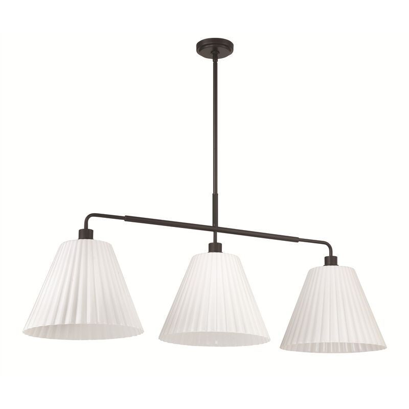 Pleated 49 Inch Linear Chandelier by Craftmade