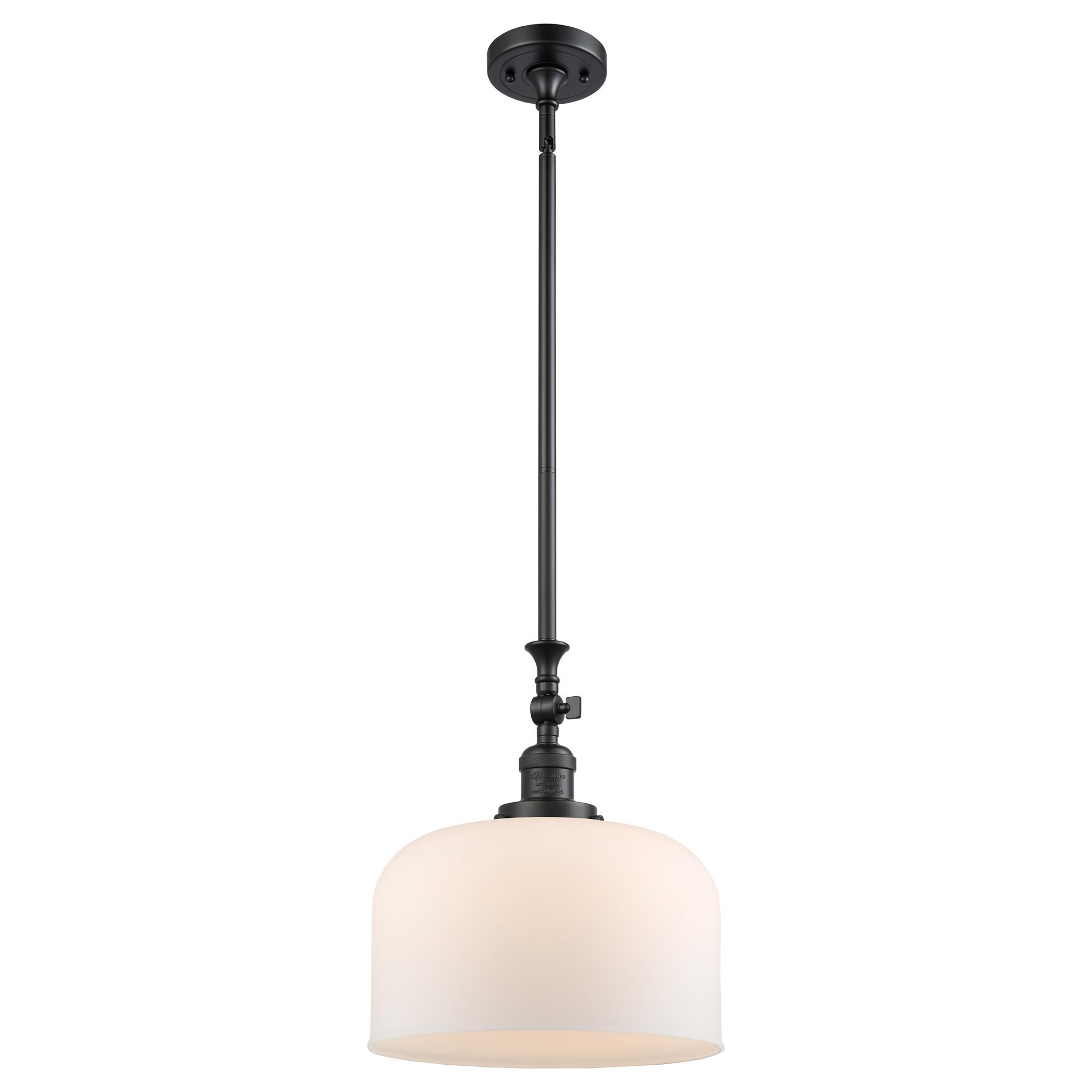 Shown in Matte Black finish and Frosted glass