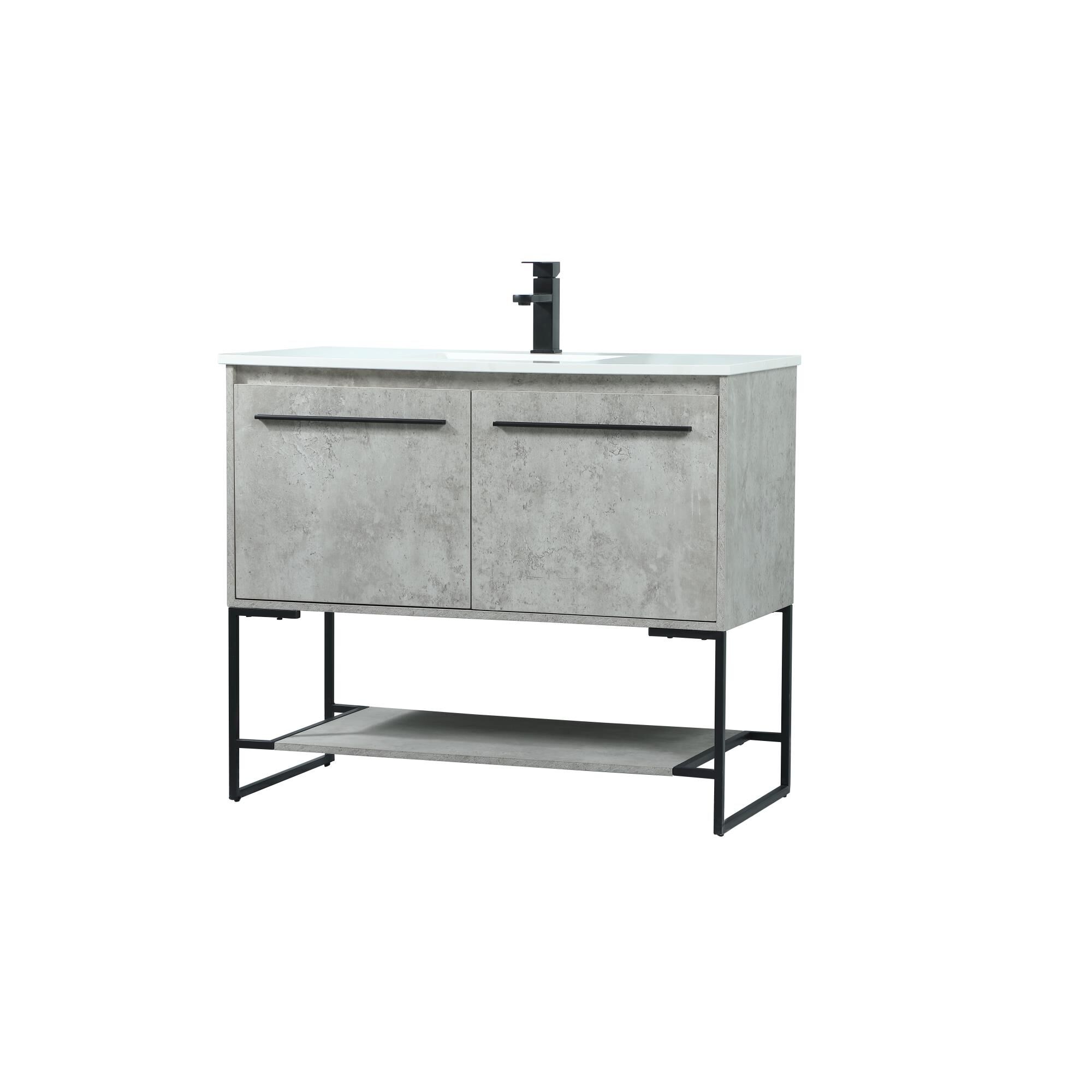 Shown in Concrete Grey finish