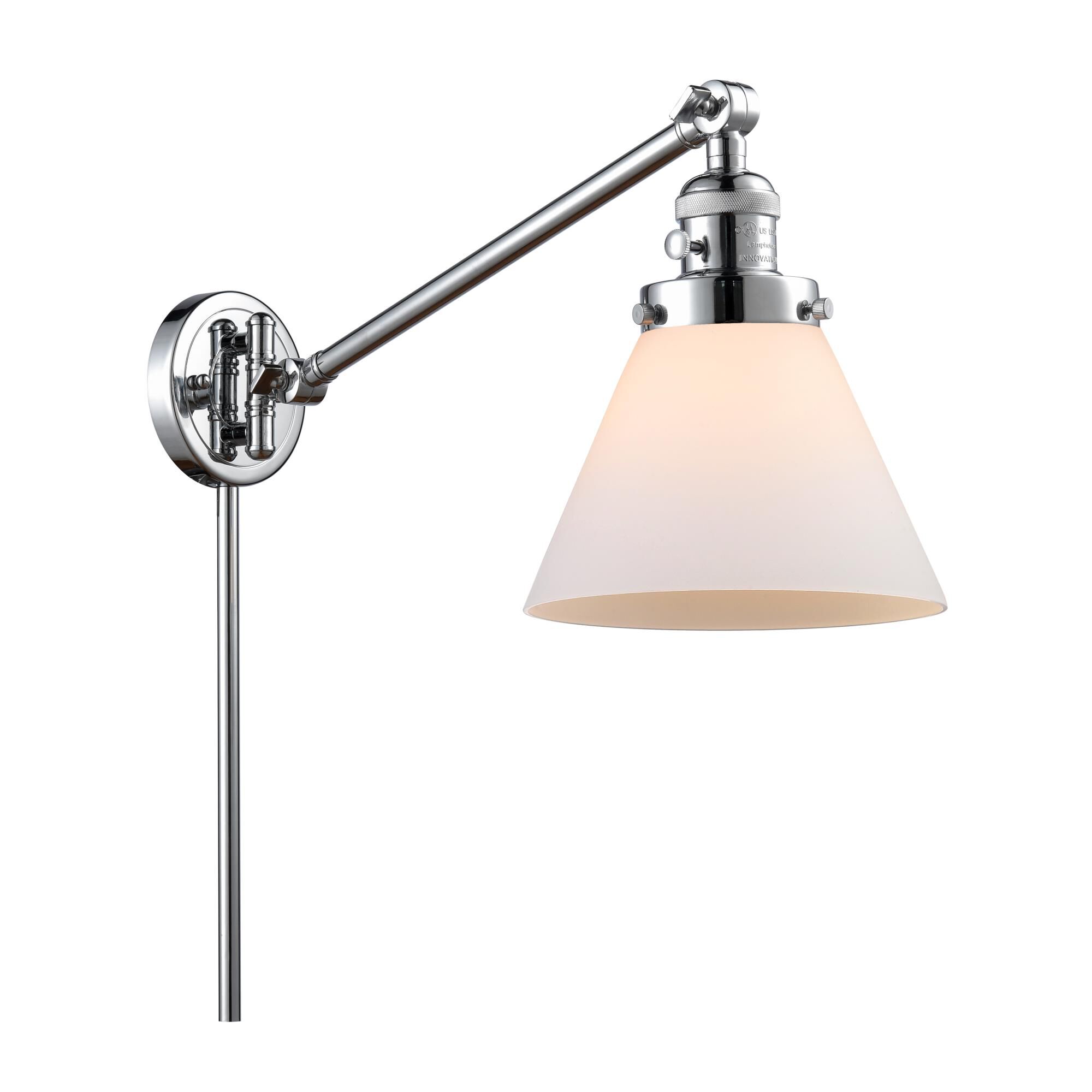Bruno Marashlian Large Cone Wall Swing Lamp by Innovations Lighting