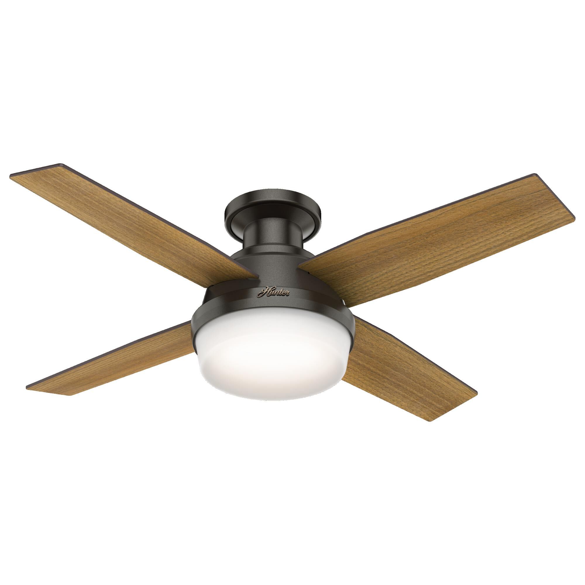 Dempsey 44 Inch Ceiling Fan with Light Kit by Hunter Fan