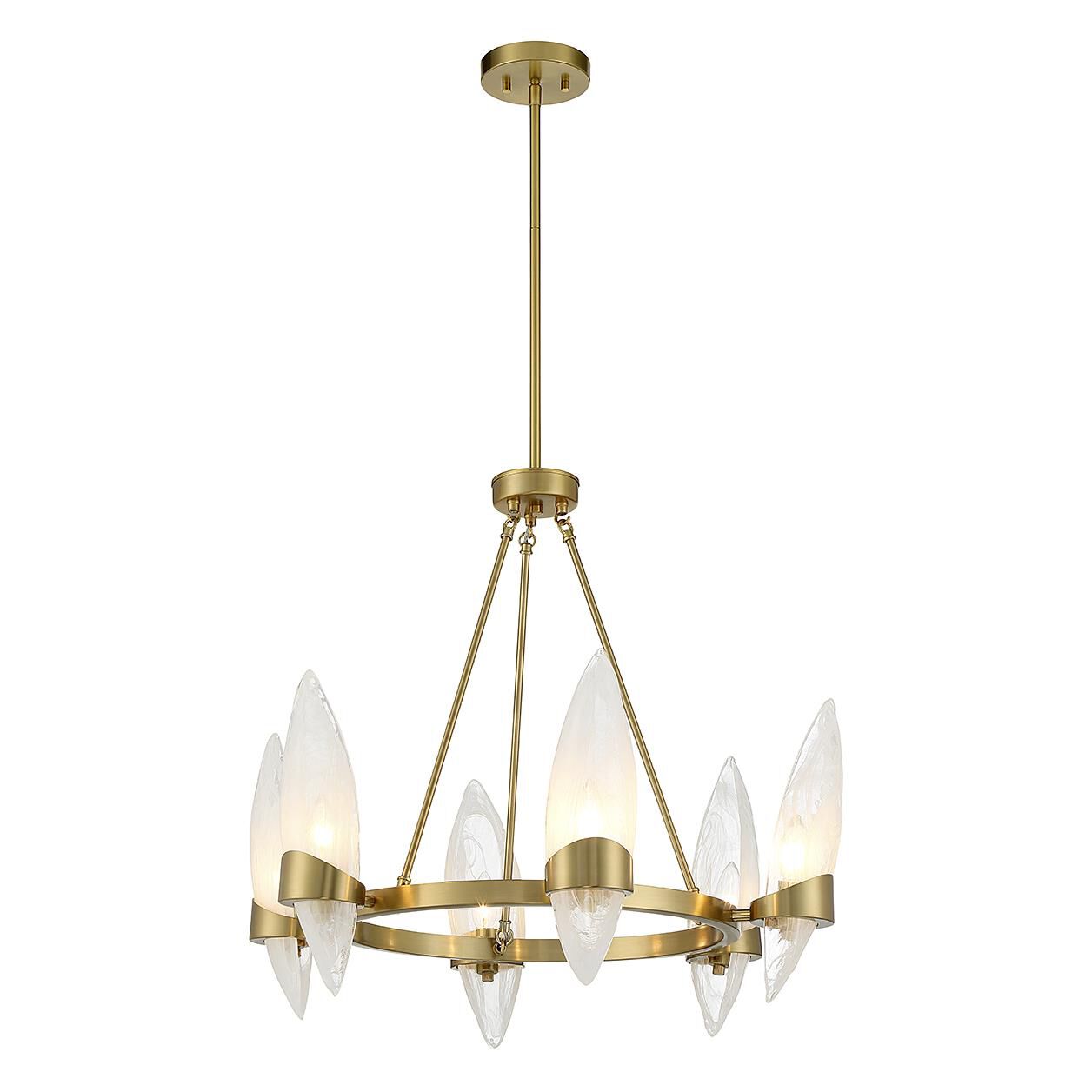 Nouvel 27 Inch 6 Light Chandelier by Savoy House