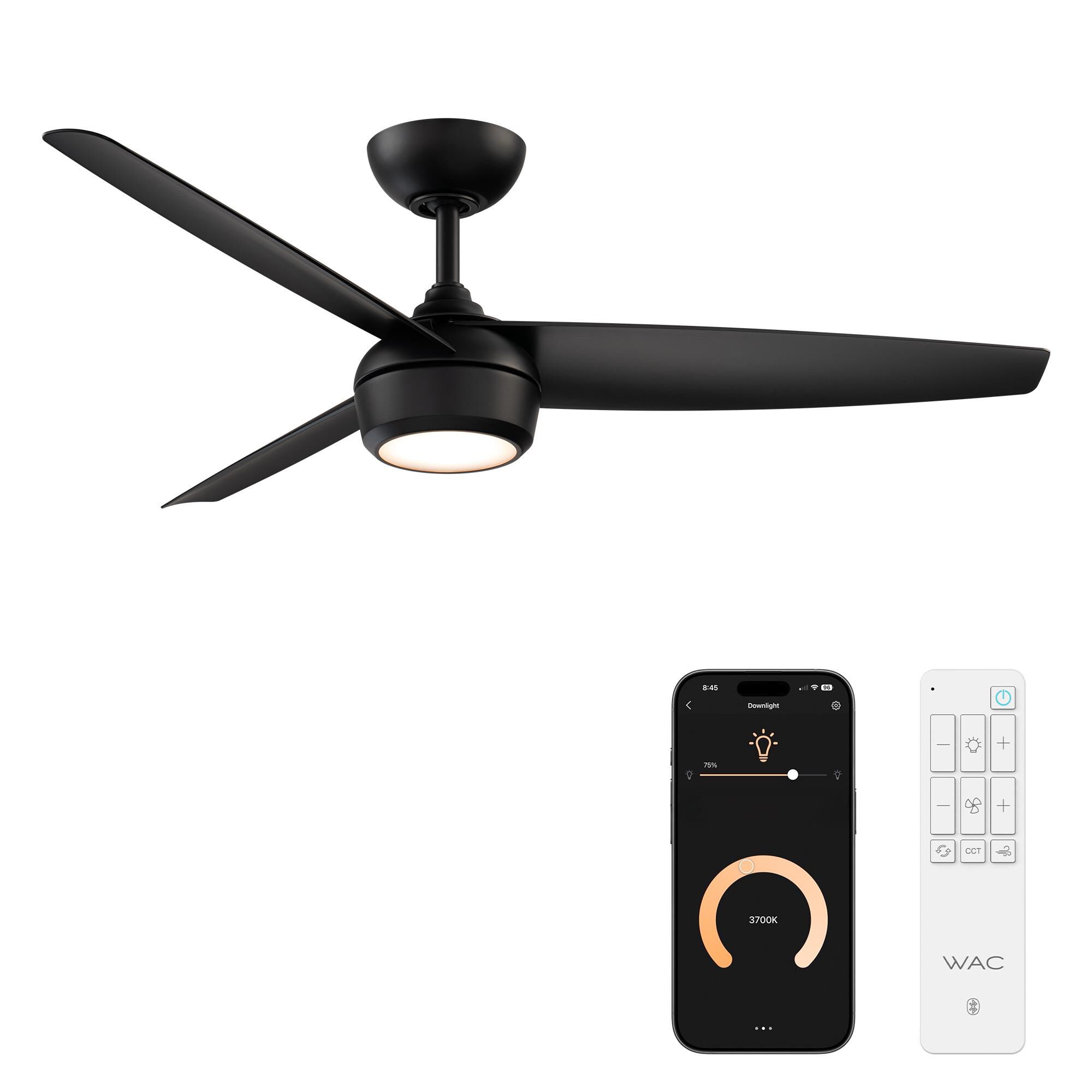 Ferris 52 Inch Ceiling Fan by WAC Lighting