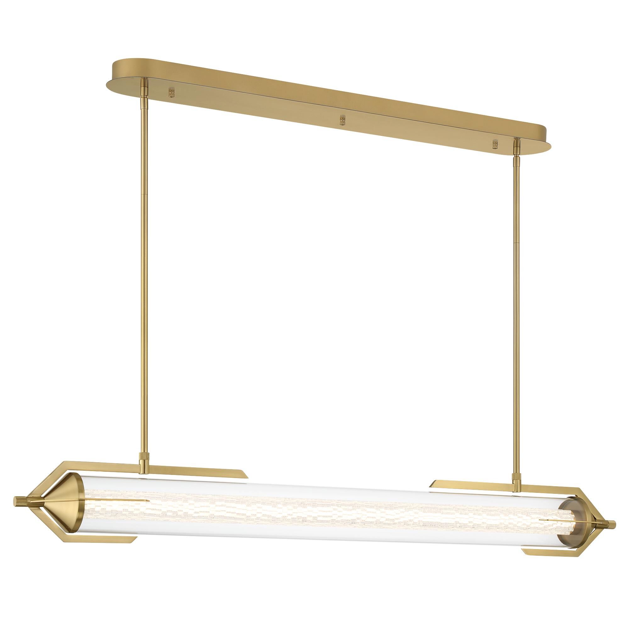 Shown in Gold finish and Clear glass