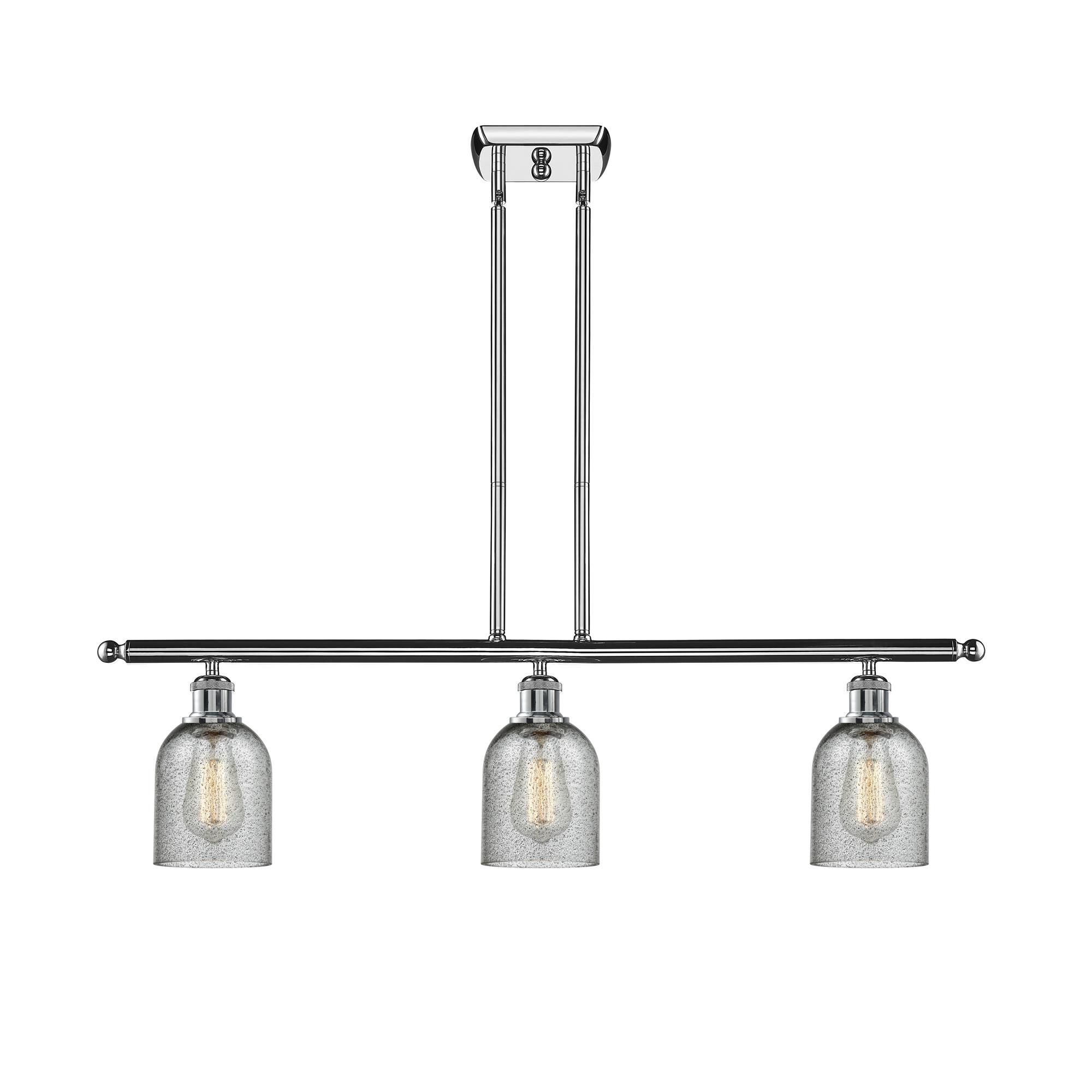 Shown in Polished Chrome finish and Charcoal glass