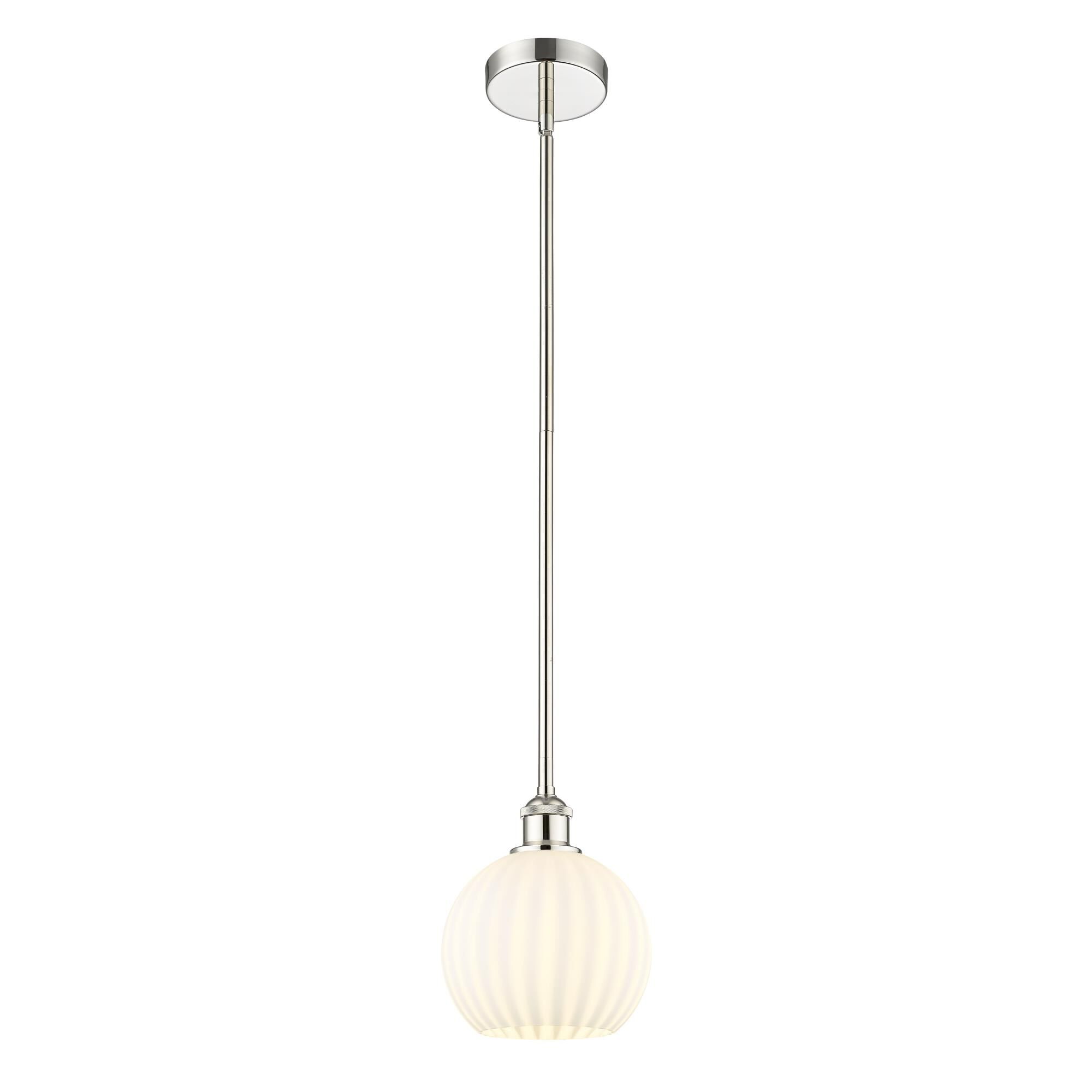 Bruno Marashlian White Venetian 8 Inch Mini Pendant by Innovations Lighting
