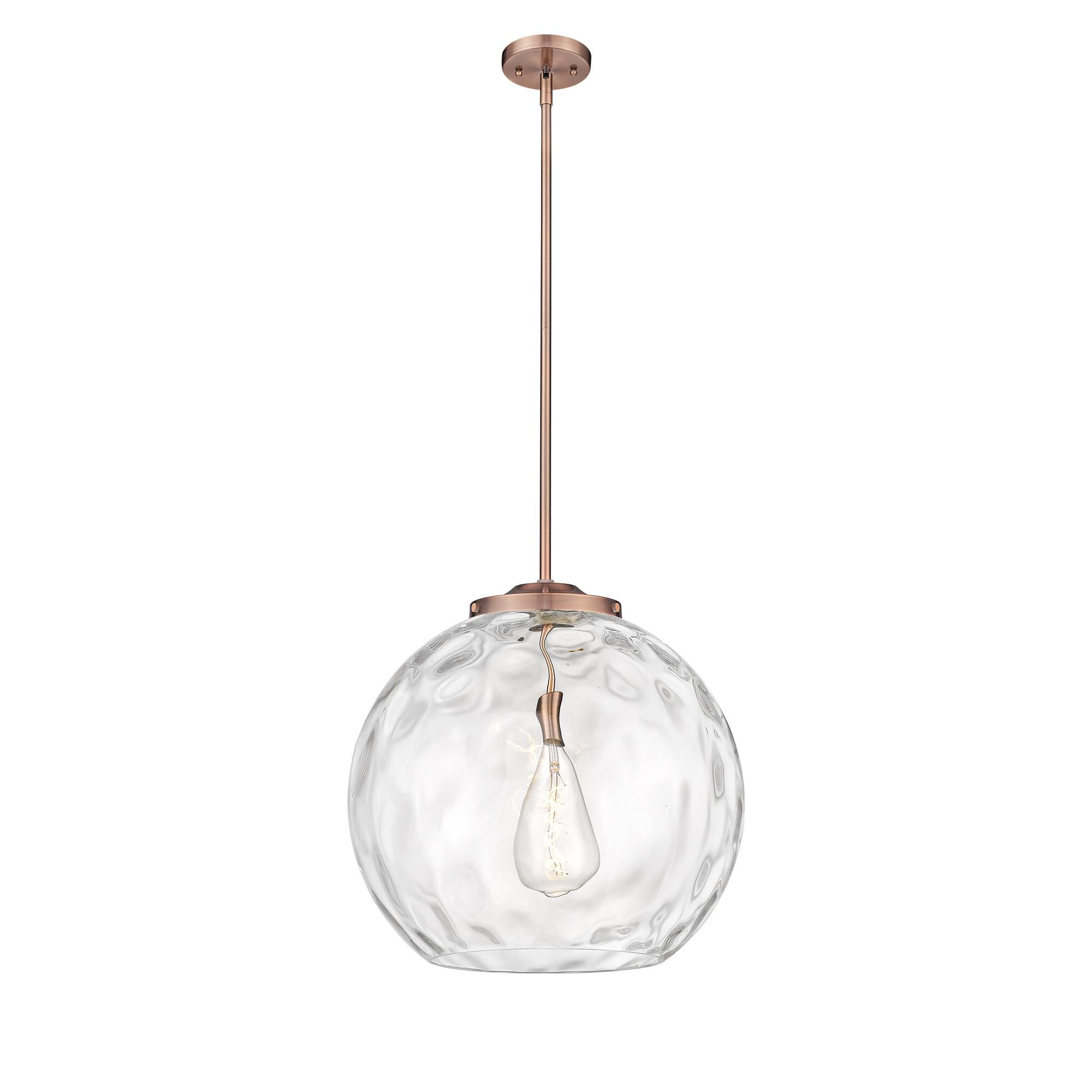 Shown in Antique Copper finish and Clear Athens Water  18