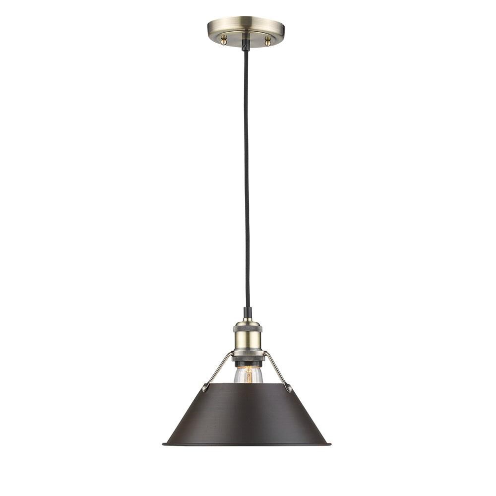 Orwell 10 Inch Mini Pendant by Golden Lighting