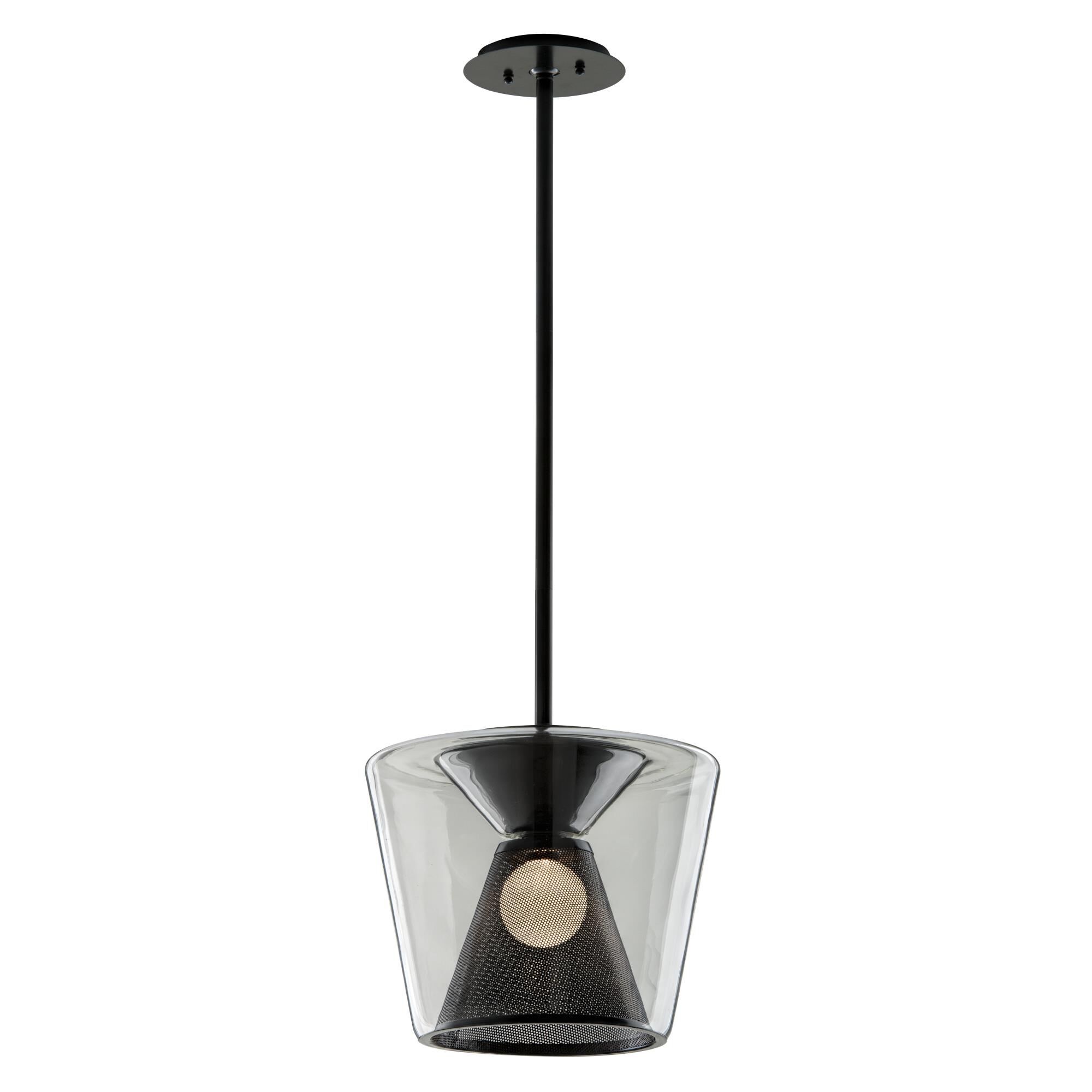 Shown in Gun Metal finish and Clear glass