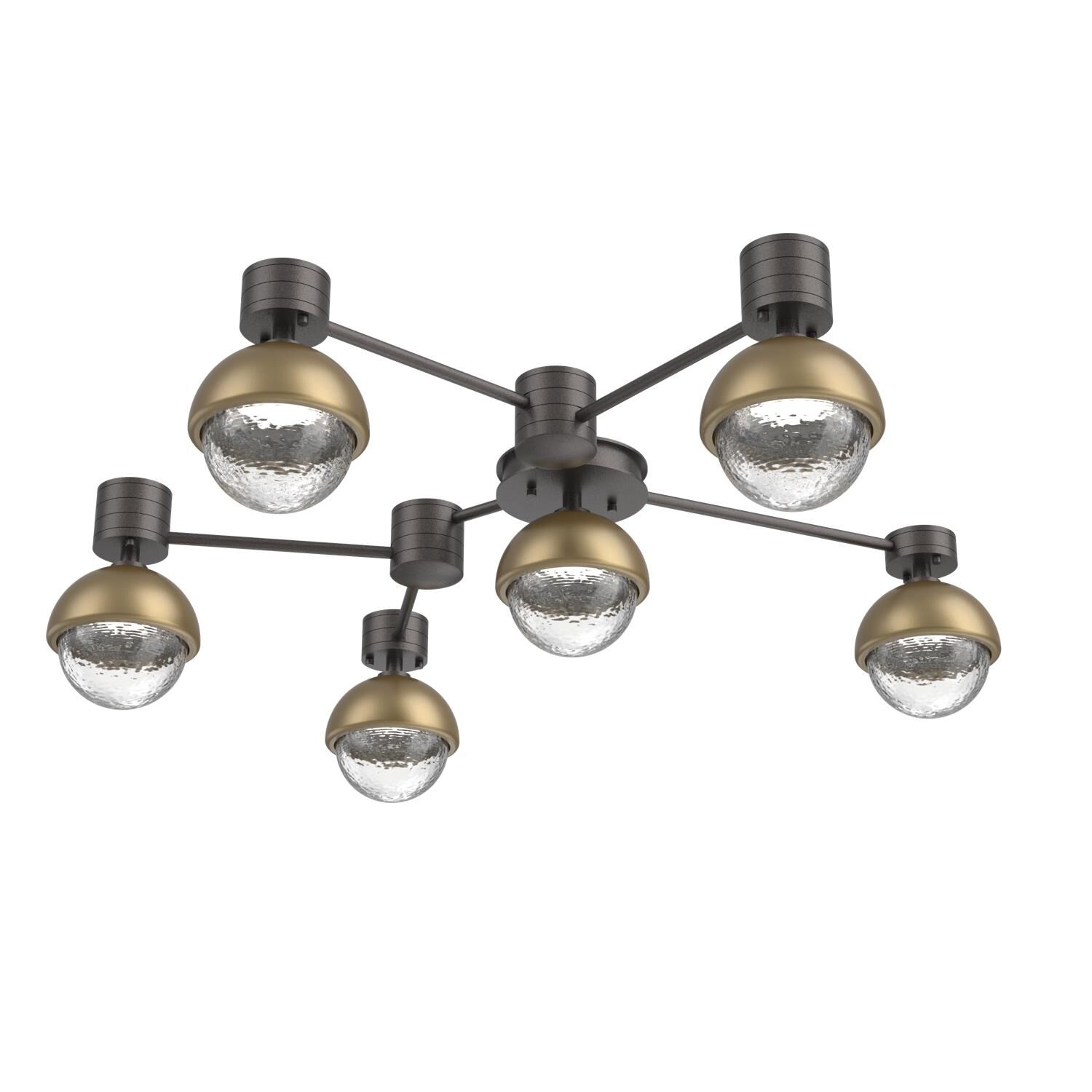 Levi Wilson Cabochon 42 Inch Flush Mount by Hammerton Studio