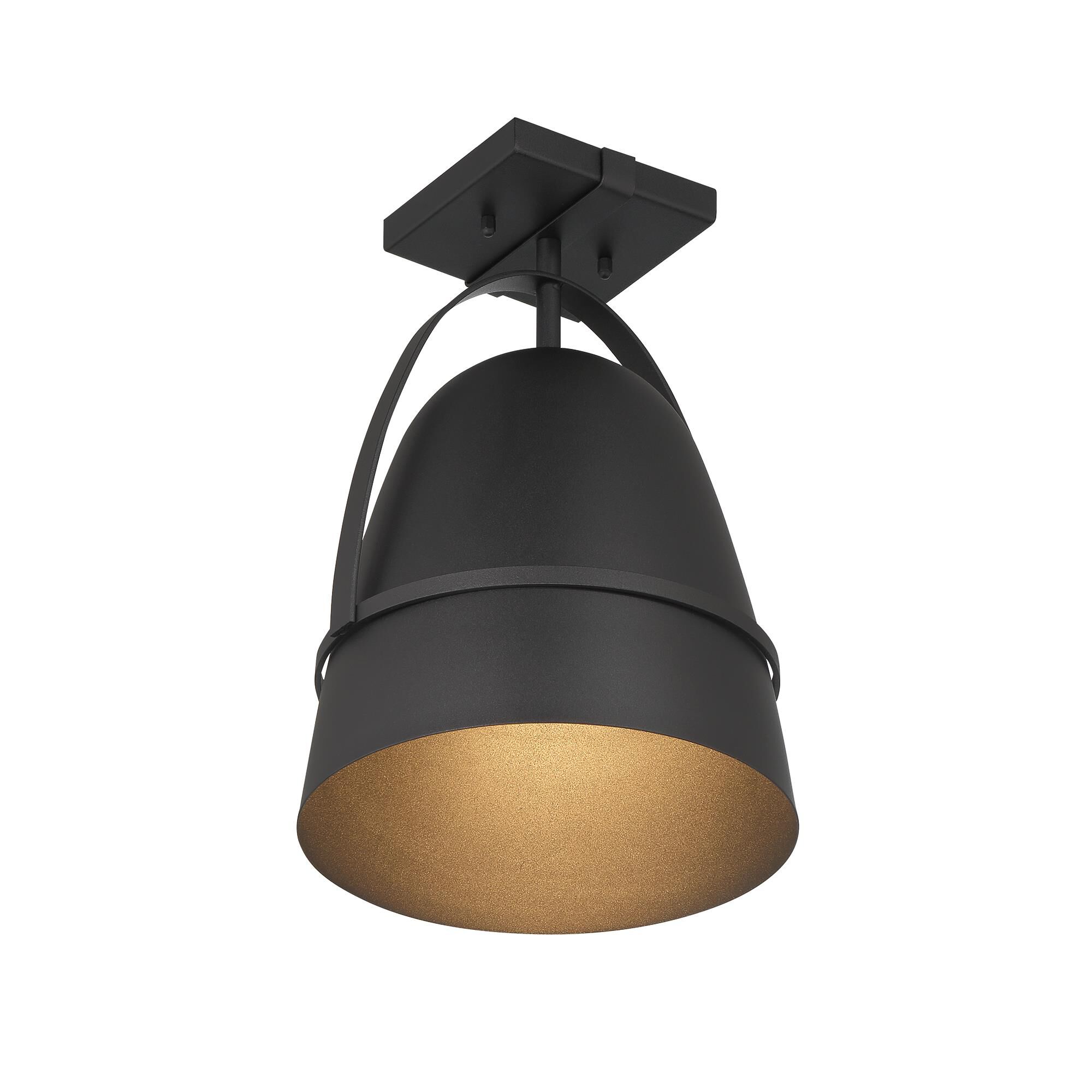Rue 9 Inch 1 Light Semi Flush Mount by Designers Fountain