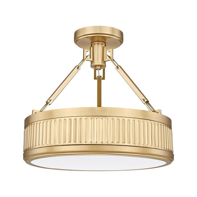 Quinn 15 Inch Semi Flush Mount by Z-Lite