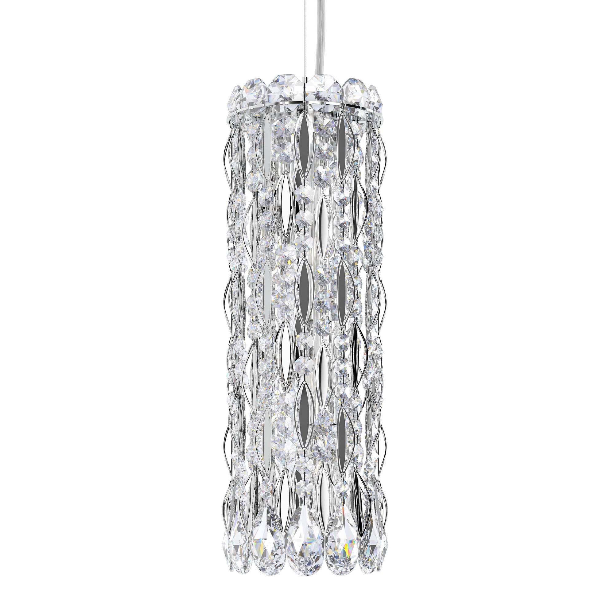 Shown in Polished Stainless Steel finish and Clear Radiance crystal