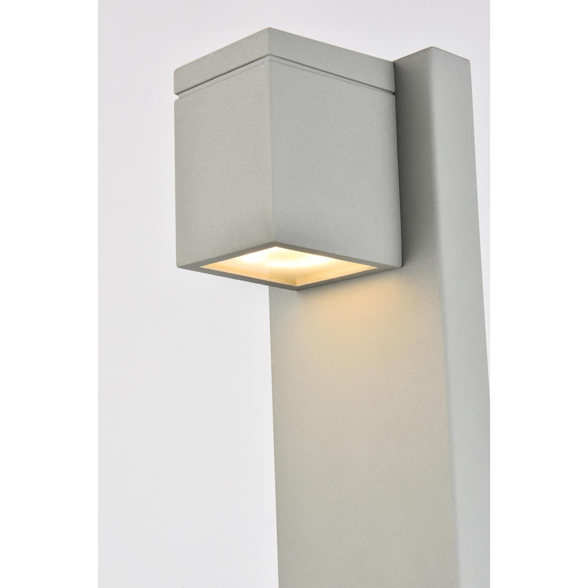 Elegant Lighting Raine 11 Inch Tall LED Outdoor Wall Light