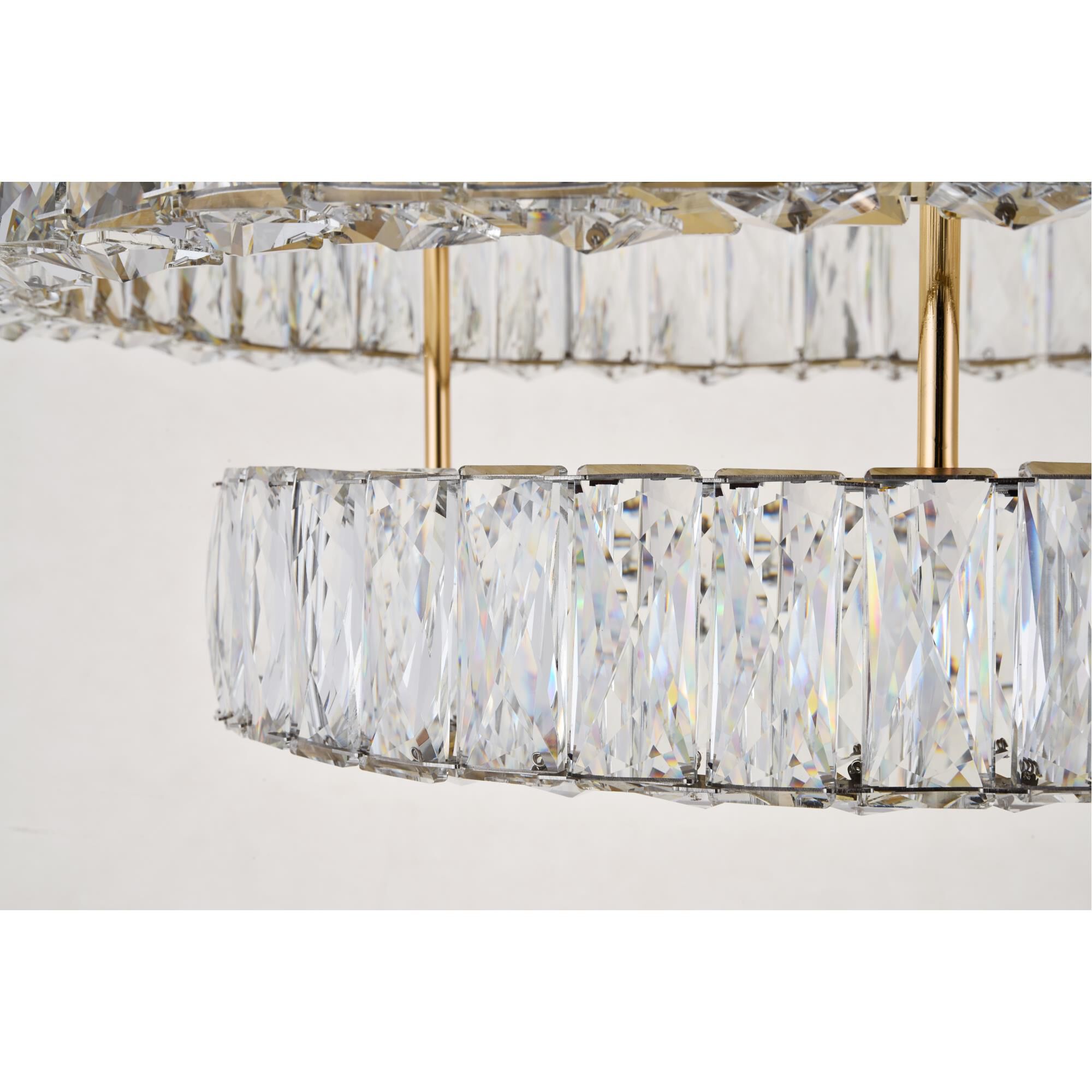 Shown in Gold finish and Clear Royal Cut crystal