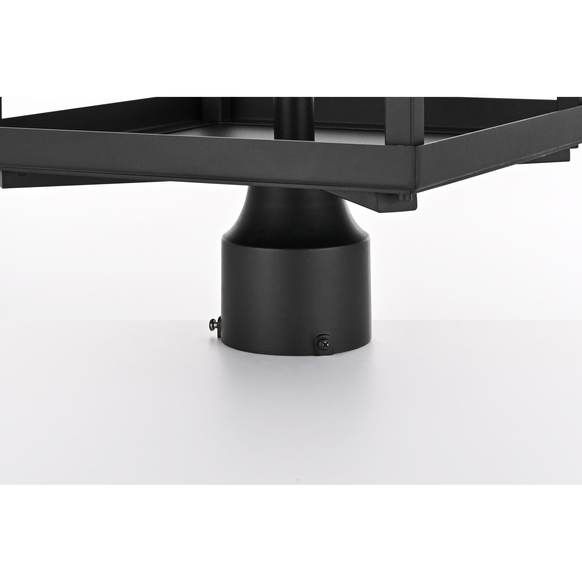 Shown in Black finish and Clear glass