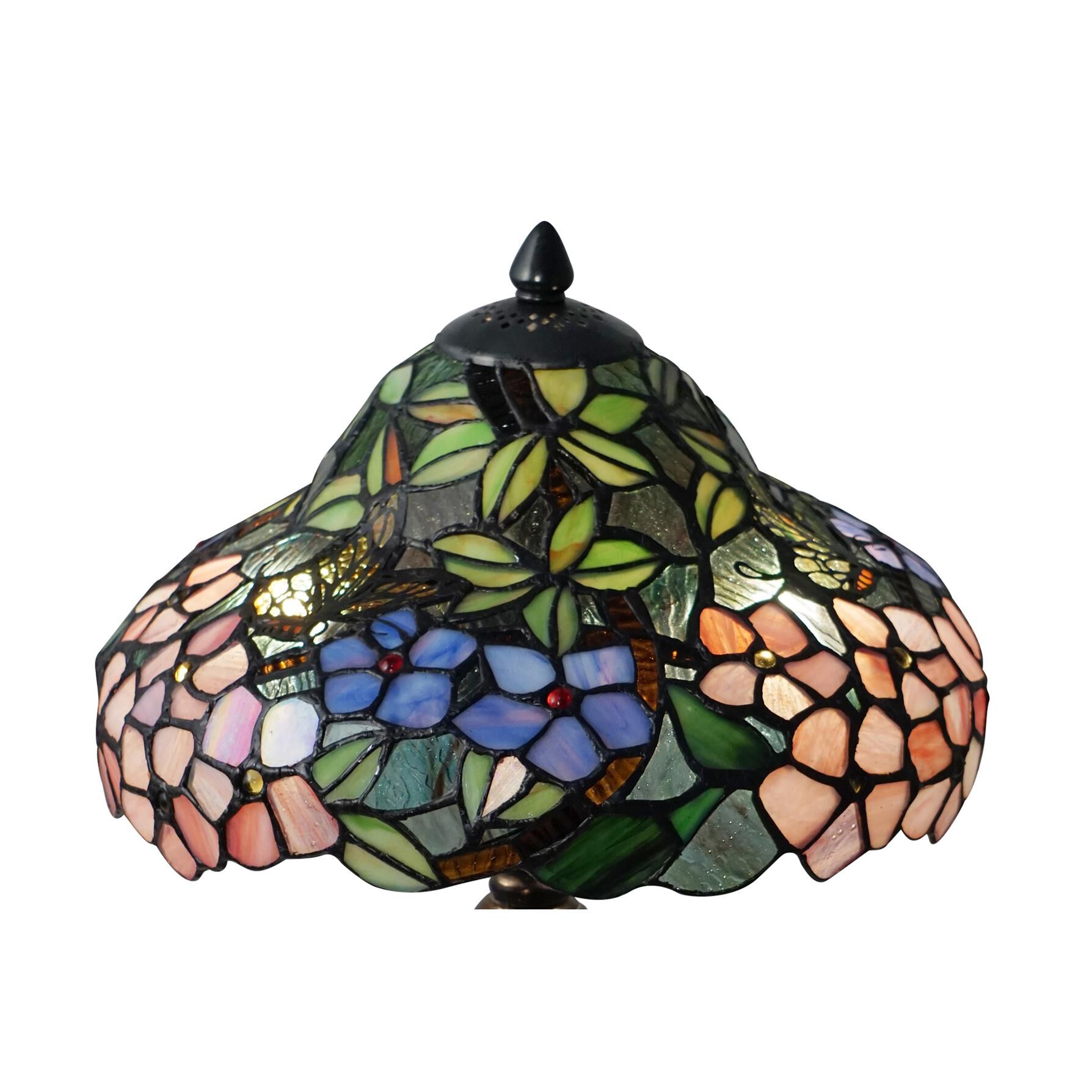 Shown in Fieldstone finish and Hand Rolled Tiffany Art glass