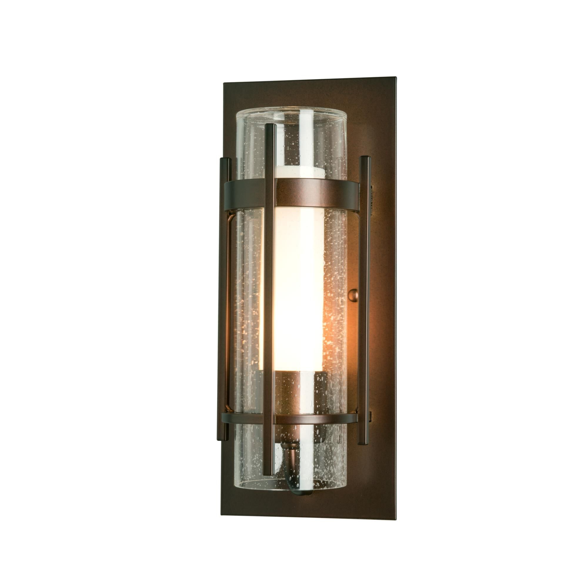 Hubbardton Forge Banded 12 Inch Tall Outdoor Wall Light