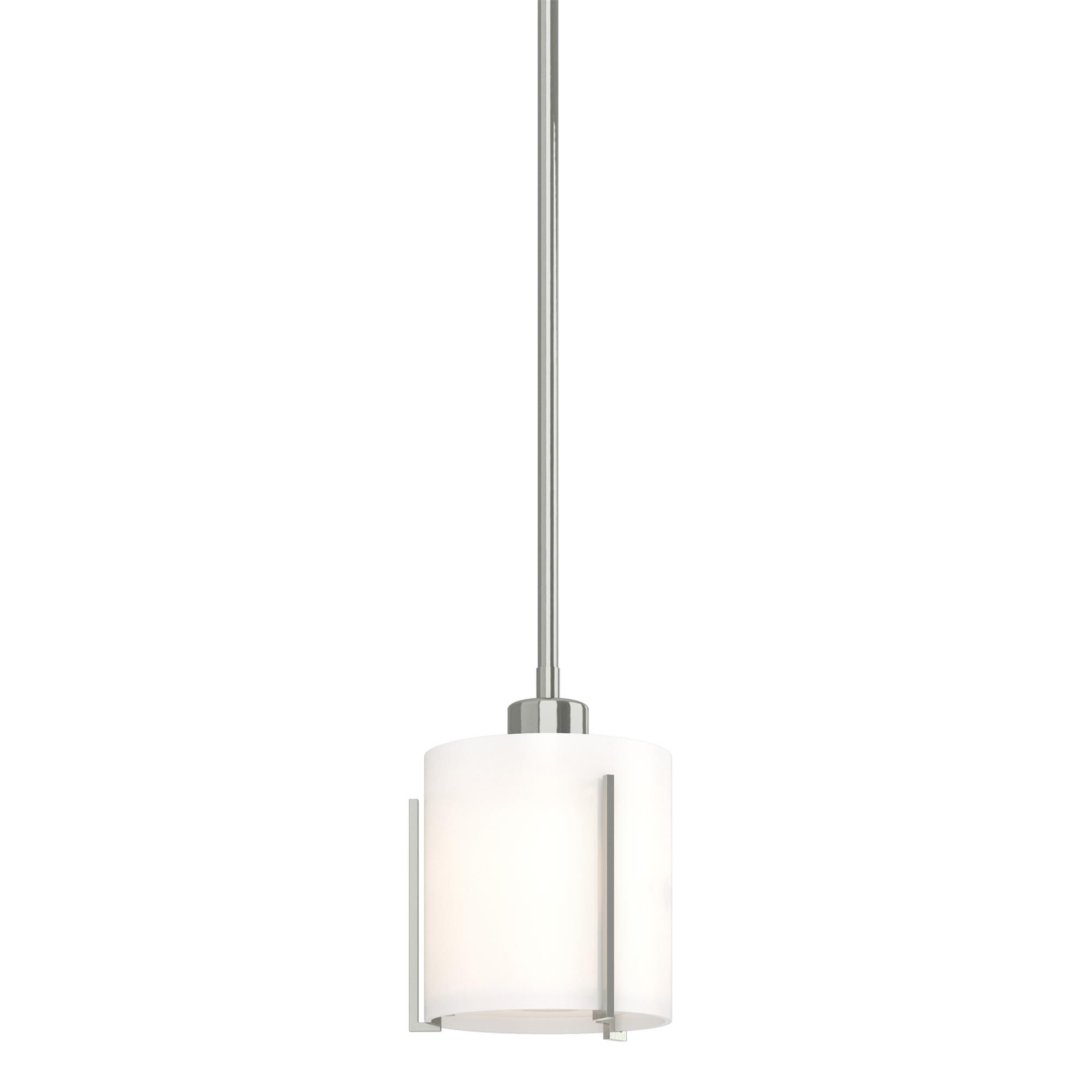 Shown in Sterling finish and Opal glass