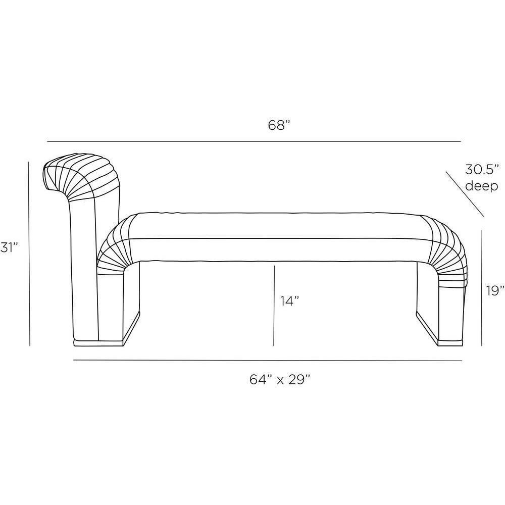 Weaver 68 Inch Bench by Arteriors Home